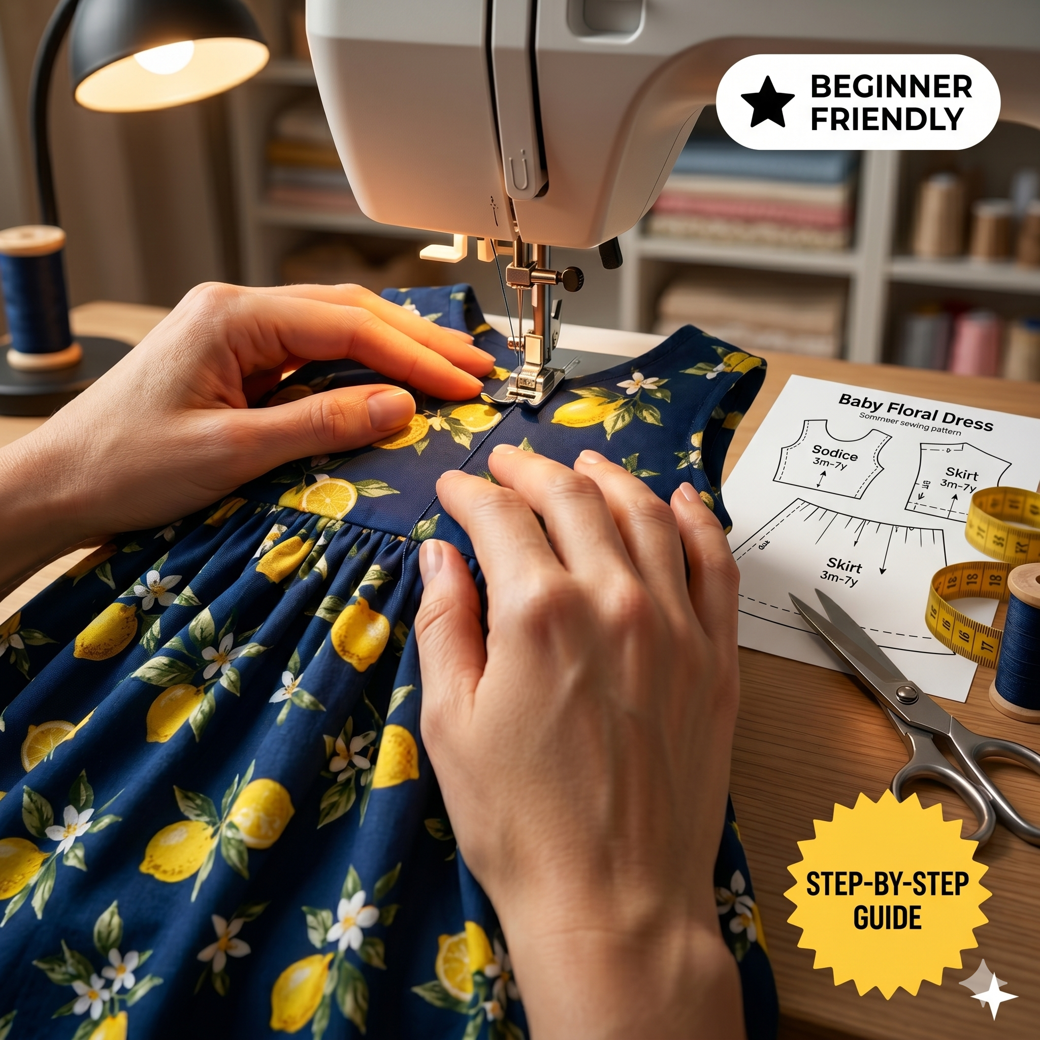 Baby Frock Sewing Pattern PDF, Kids Sewing Pattern, Girls Sleeveless Dress Tutorial, Toddlers Sewing, A0 A4 Patterns, Instant Download