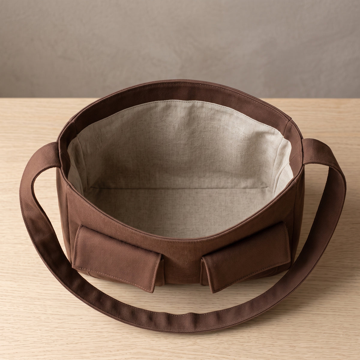 Shoulder Bag PDF Sewing Pattern | Baguette Handbag with Two Flap Pockets, Lined, 2-3 Hours | A4