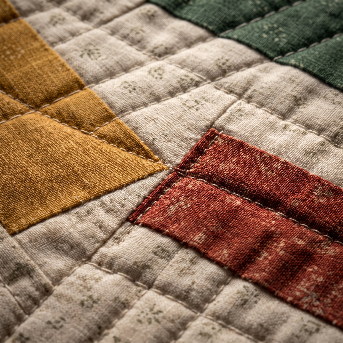 Brick Quilt Pattern PDF, Beginner Quilt, 66 x 78 in Throw Quilt