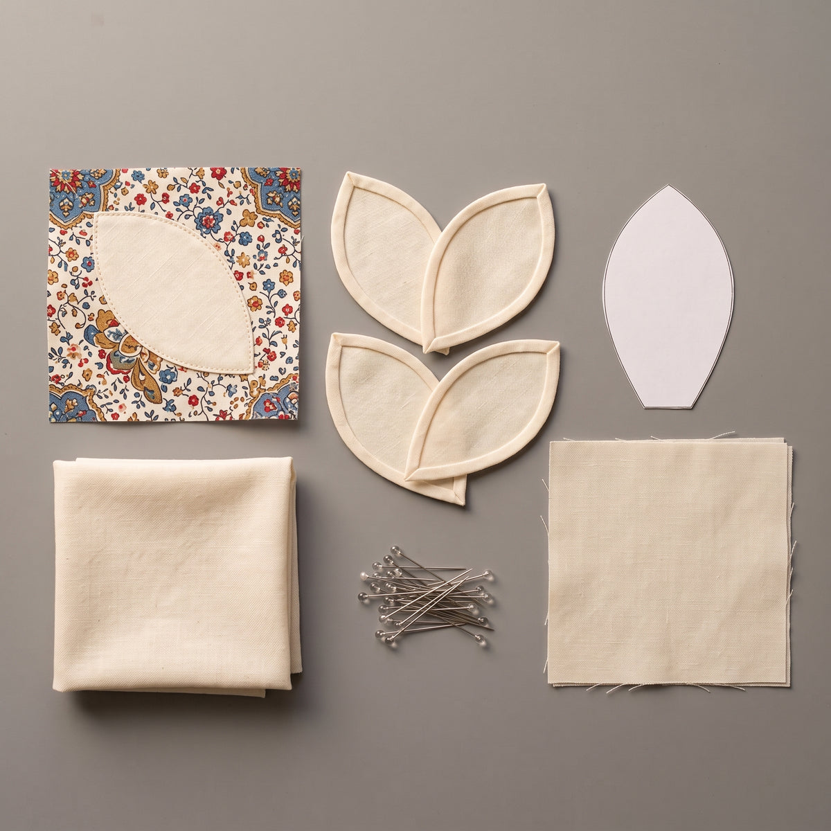 Cathedral Window Style Quilt Pattern PDF, Queen Coverlet, Appliqué