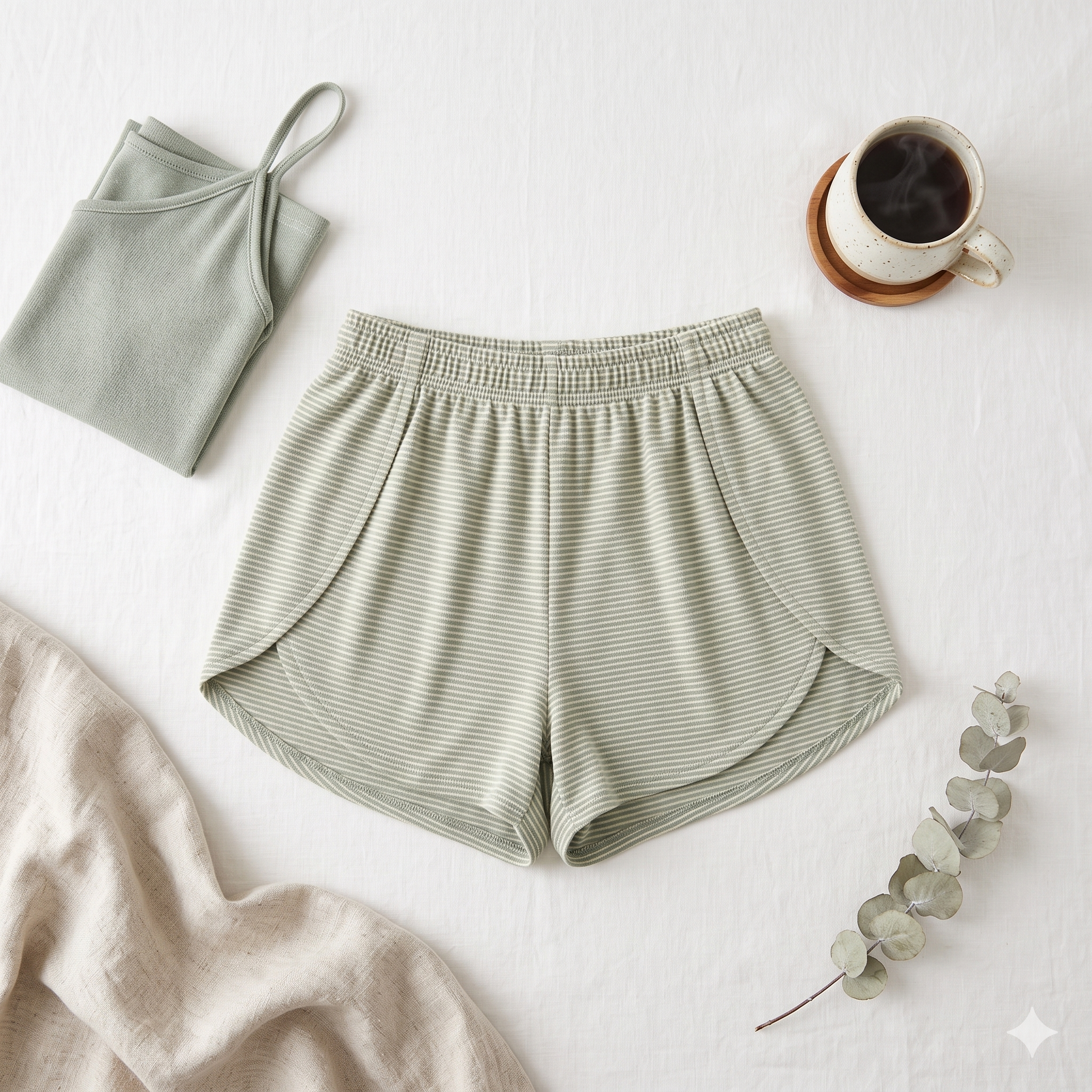 Comfy Lounge Shorts โ Sewing Pattern (PDF) | High-Waist Elastic Pajama Shorts