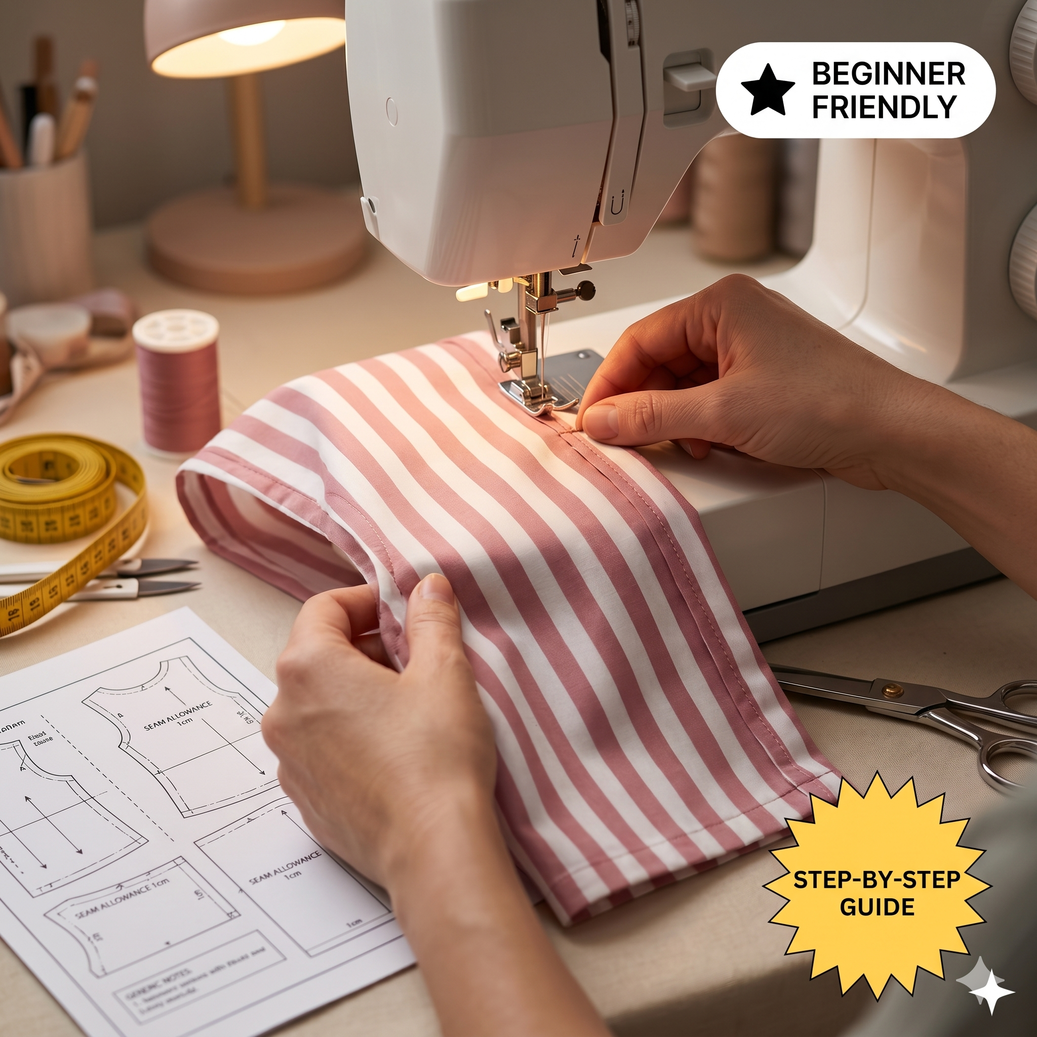 Easy Cropped Tank Top PDF Sewing Pattern, Sleeveless Back Button Blouse, Women Old Money Summer Top DIY beginners, XS-3XL Digital Download