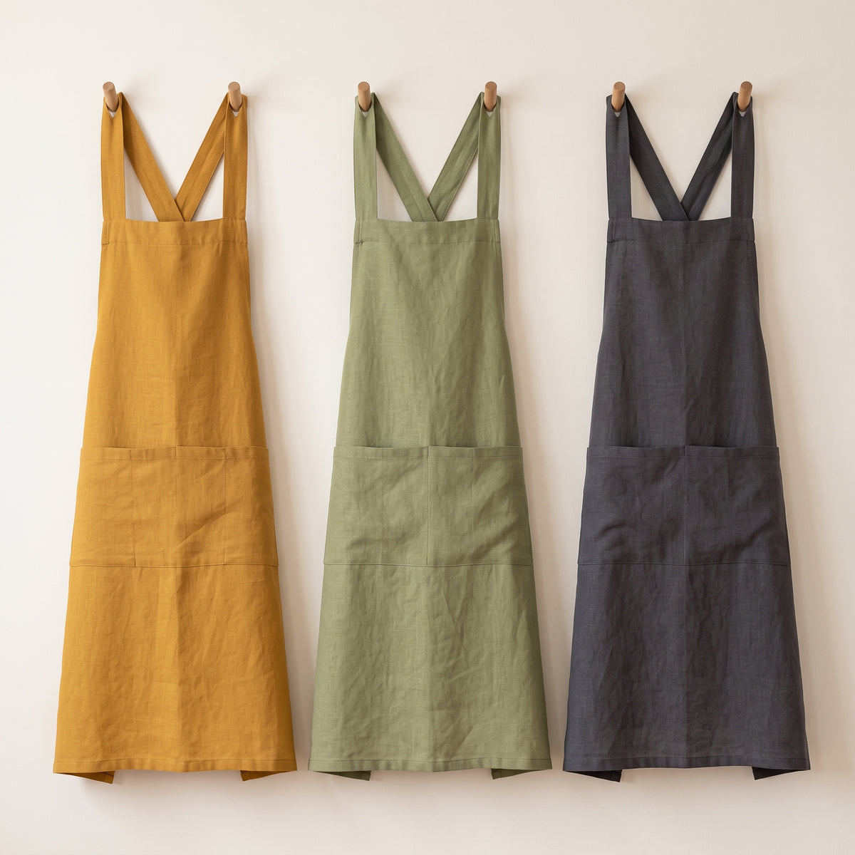 Cross Back Apron Sewing Pattern | Japanese Pinafore Apron, No Neck Strap | Deep Pockets | A0, A4 & US Letter | Instant PDF