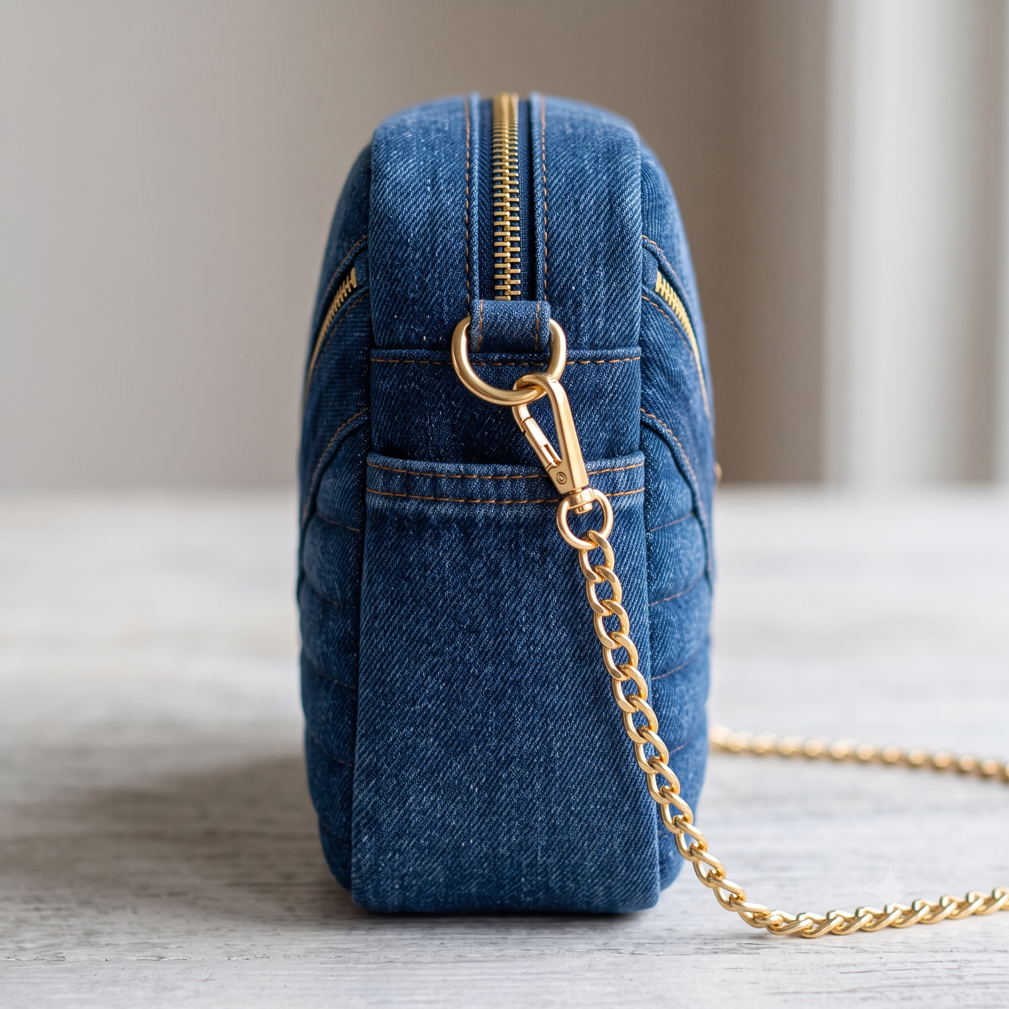 Quilted Denim Crossbody Bag Pattern PDF | Denim Bag Sewing Pattern with Video Tutorial