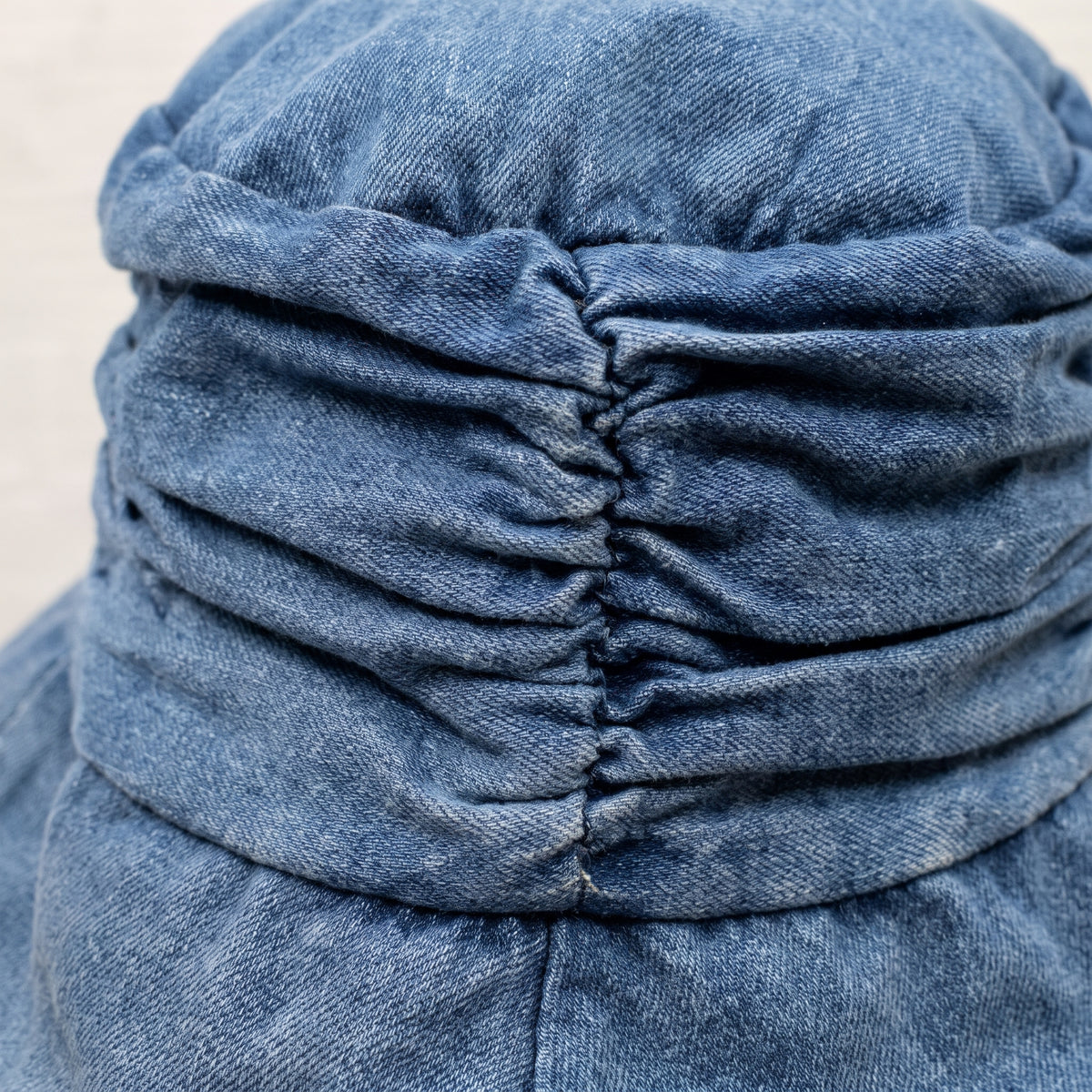 Denim Bucket Hat Pattern, Upcycled Jeans Sun Hat with Ruched Band and Lining, Beginner Sewing Project, PDF