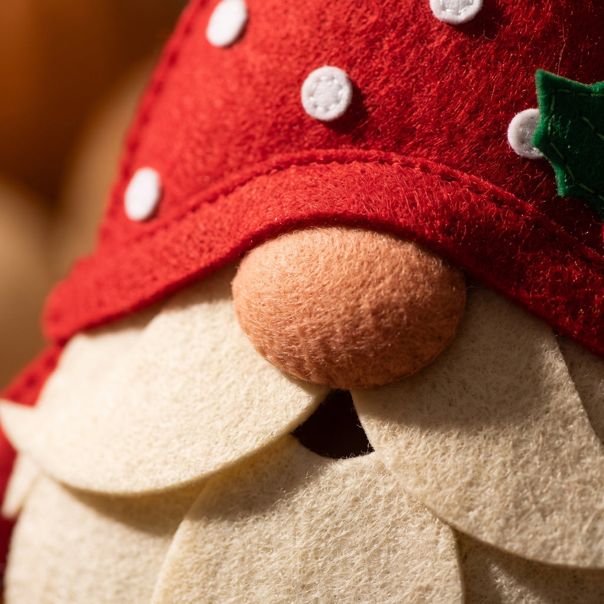 Felt Gnome Christmas Ornament PDF Sewing Pattern | Hand Sewn Tree Decoration, Beginner Friendly
