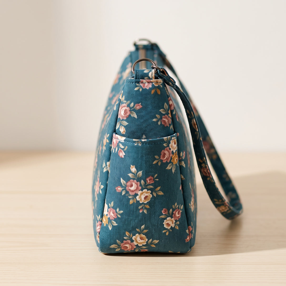 Small Shoulder Bag Sewing Pattern | Zip Top with Two Side Pockets | 24 x 12.5 x 8 cm | A4 & US Letter PDF | Instant Download