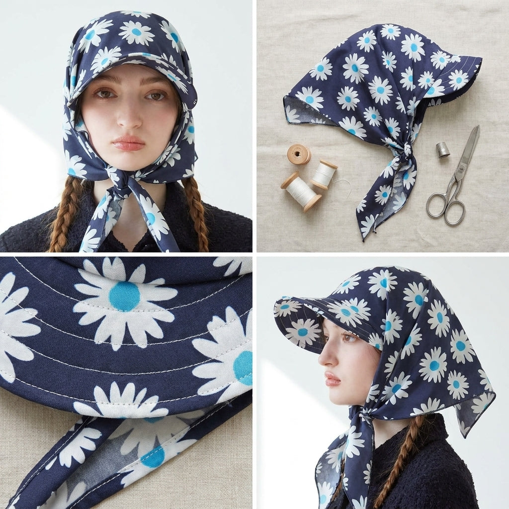 🌼 Tie Bonnet Hat Sewing Pattern