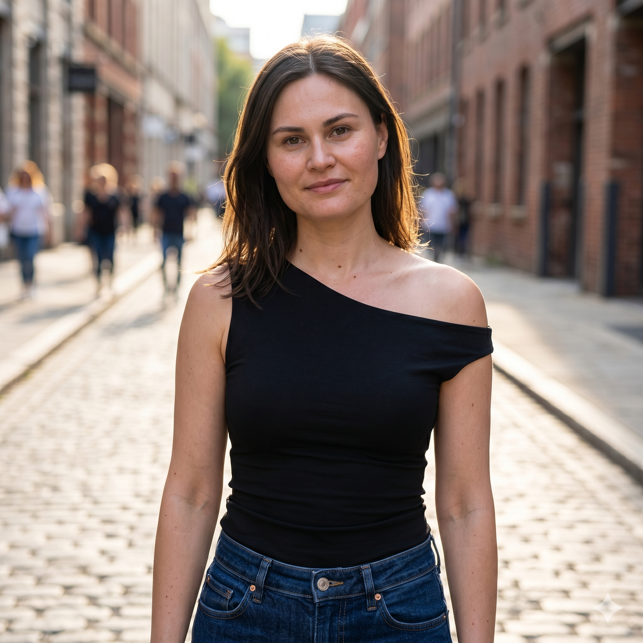 Asymmetrical One-Shoulder Top — Sewing Pattern (PDF) | Reversible Knit Top