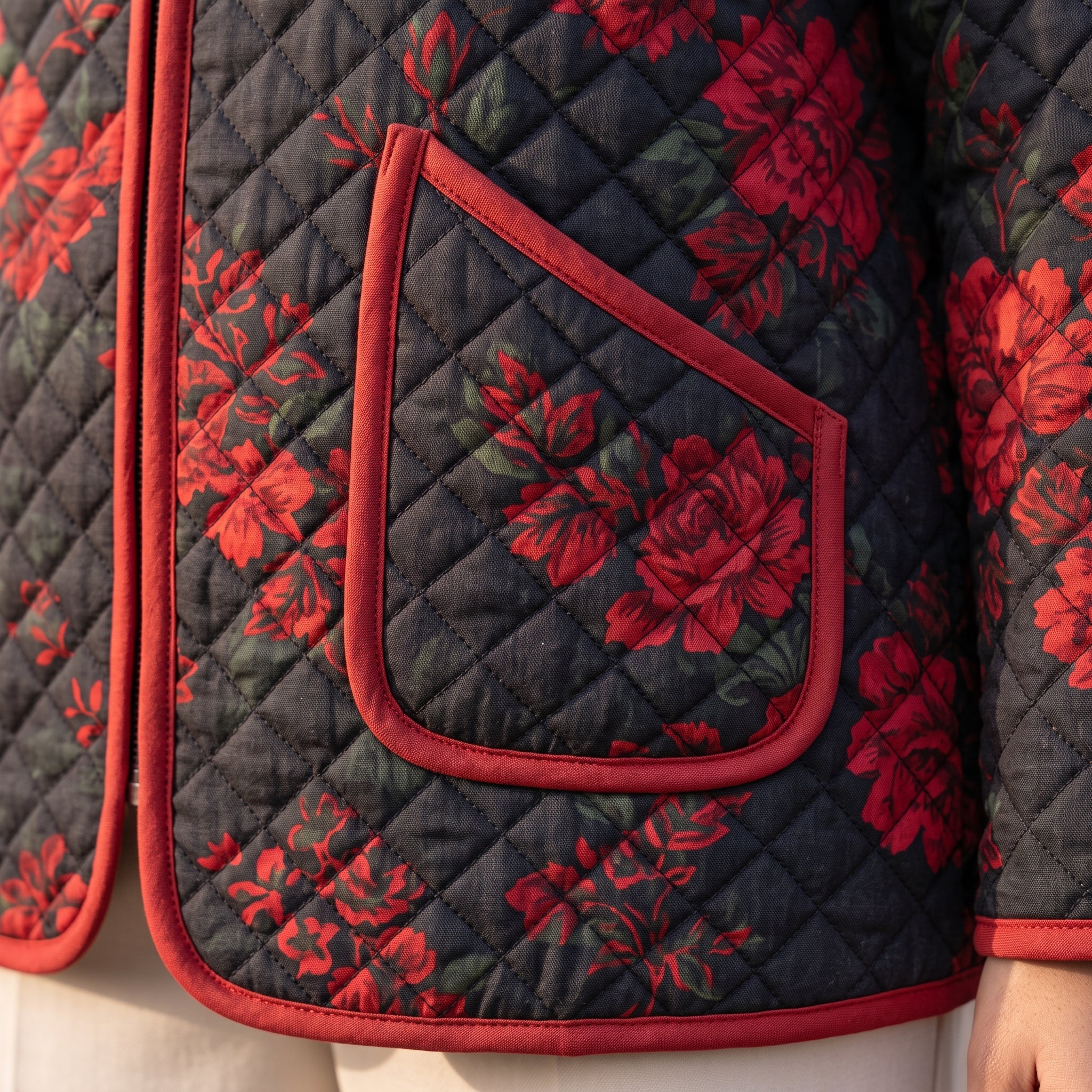 Quilted Hooded Jacket Sewing Pattern | Zip Front Jacket with Piping & Patch Pockets | Sizes XXS-4XL | A4, US Letter & A0 PDF