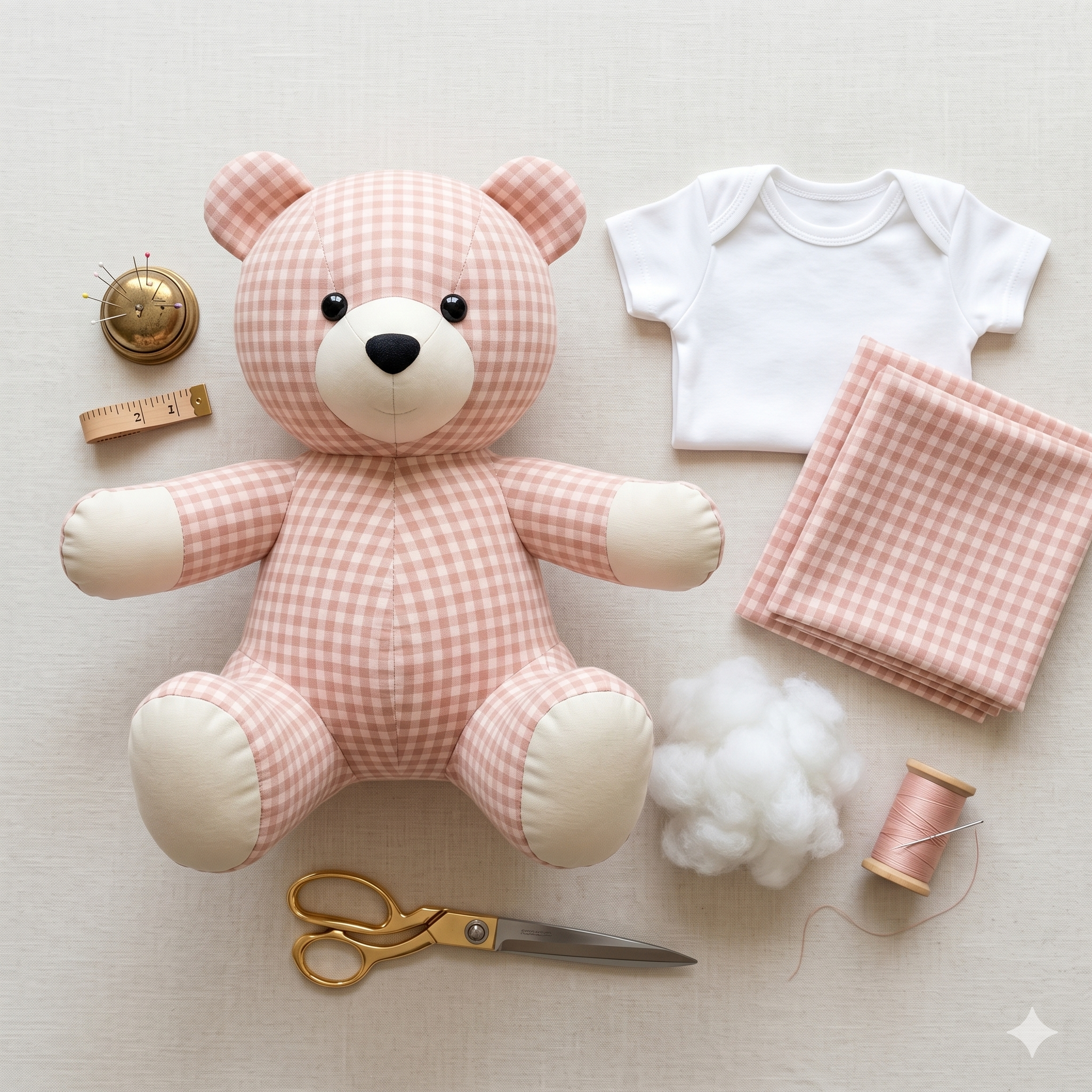 Memory Bear Sewing Pattern PDF | Keepsake Teddy Bear from Clothes