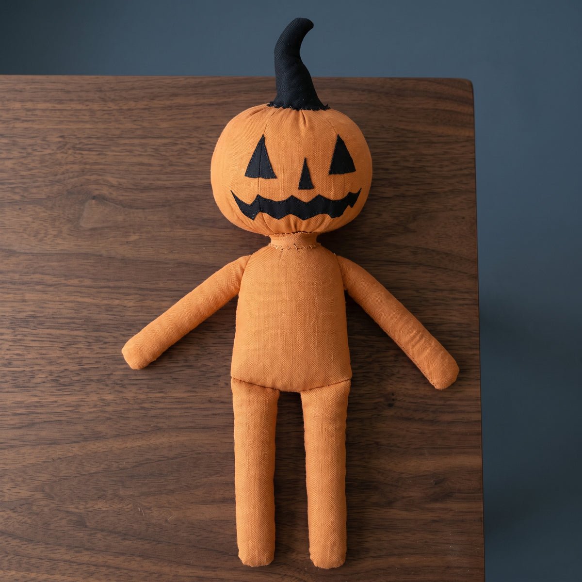 Halloween Doll Sewing Pattern | Jack o Lantern Pumpkin Rag Doll with Dress PDF | 18 in / 46 cm | 16 Page Guide