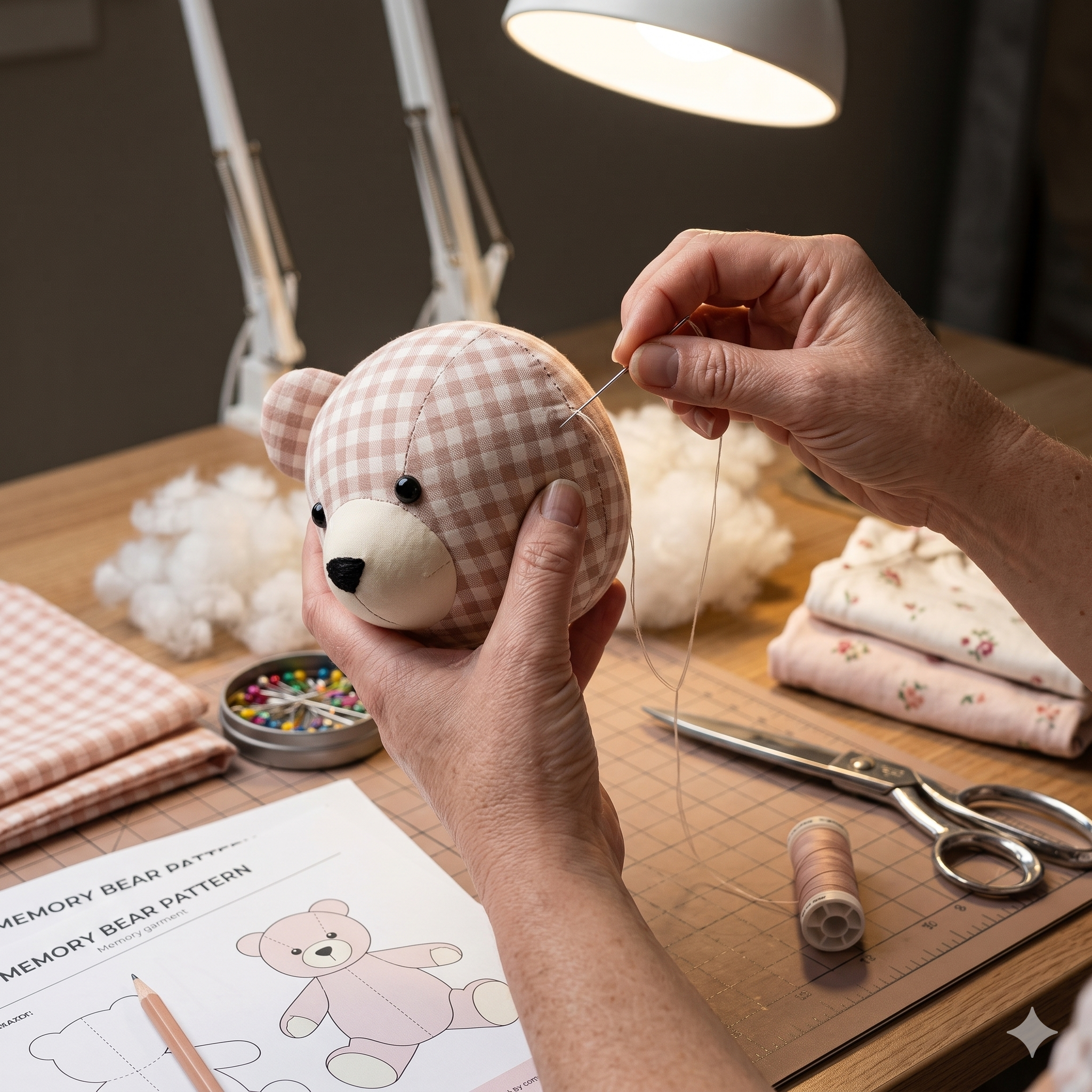 Memory Bear Sewing Pattern PDF | Keepsake Teddy Bear from Clothes