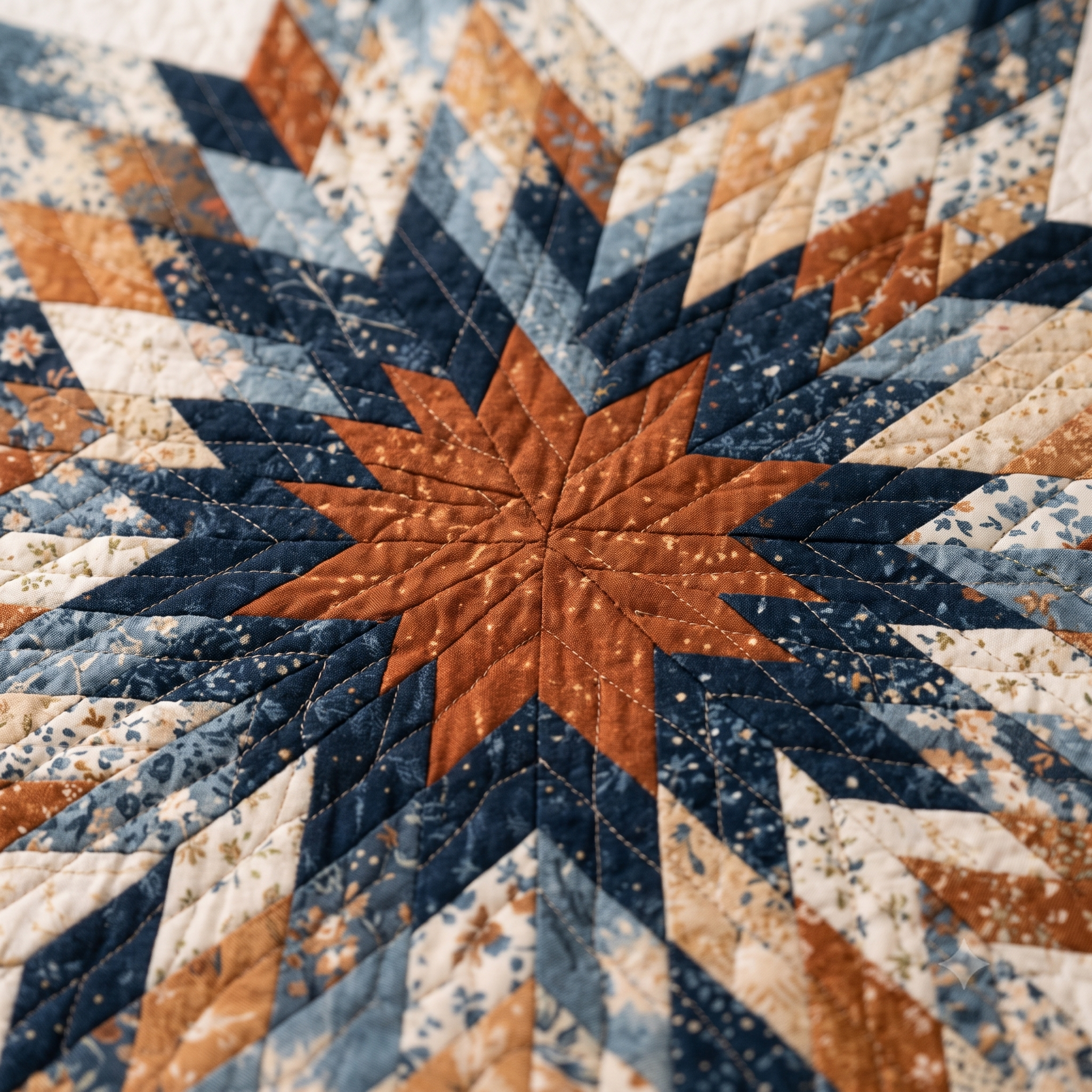 Midnight Compass Quilt Pattern PDF | Modern Lone Star Quilt | Strip Pieced, No Y-Seams | Crib, Throw & Large Throw | Instant Download