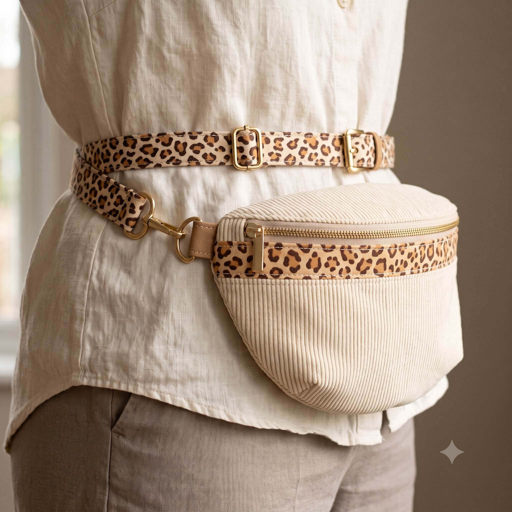 Coco Belt Bag Sewing Pattern | Crossbody Fanny Pack PDF | Every Step Photographed | 15" x 6¾" | A4, A0 & US Letter