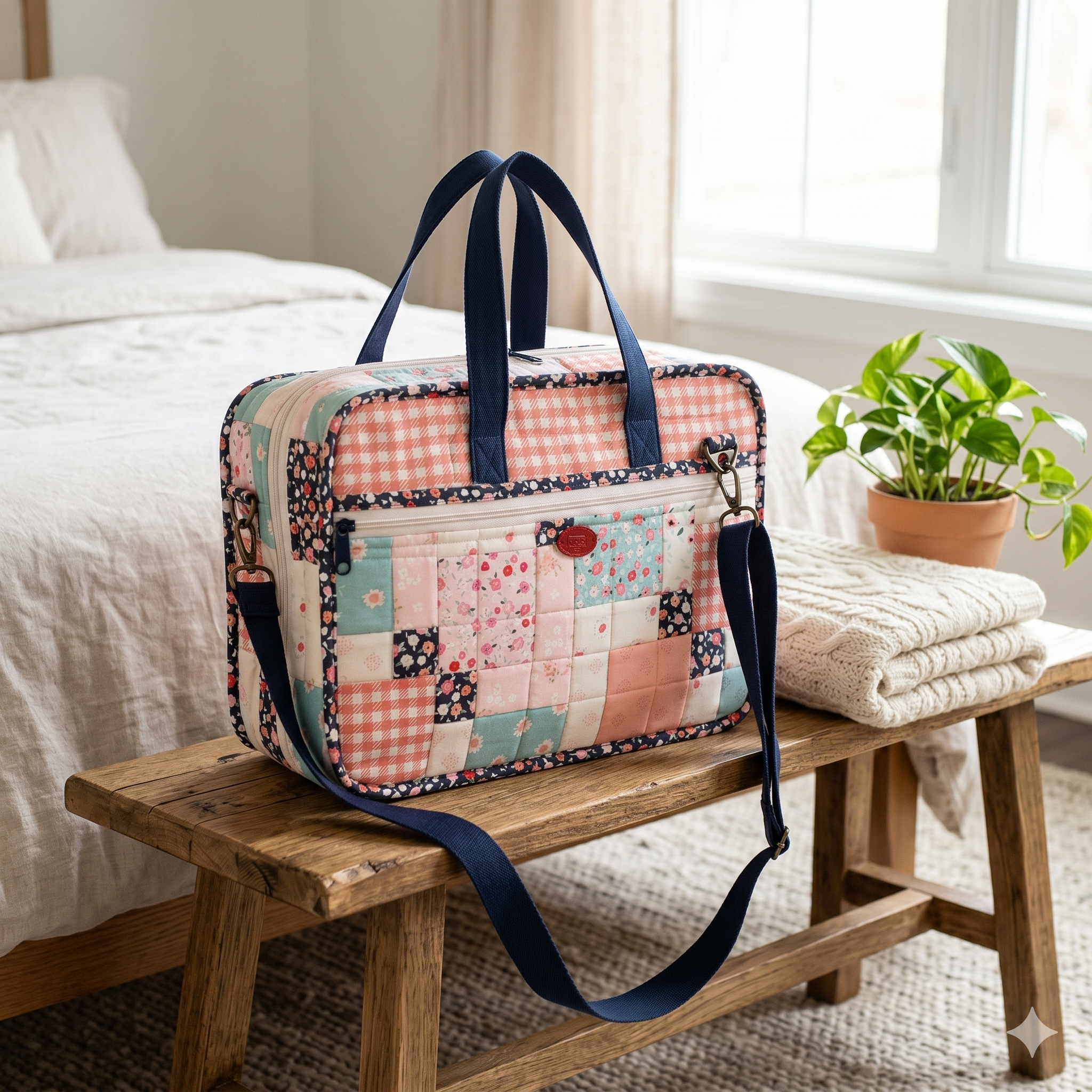 š§³ Patchwork Quilted Travel Bag Sewing Pattern