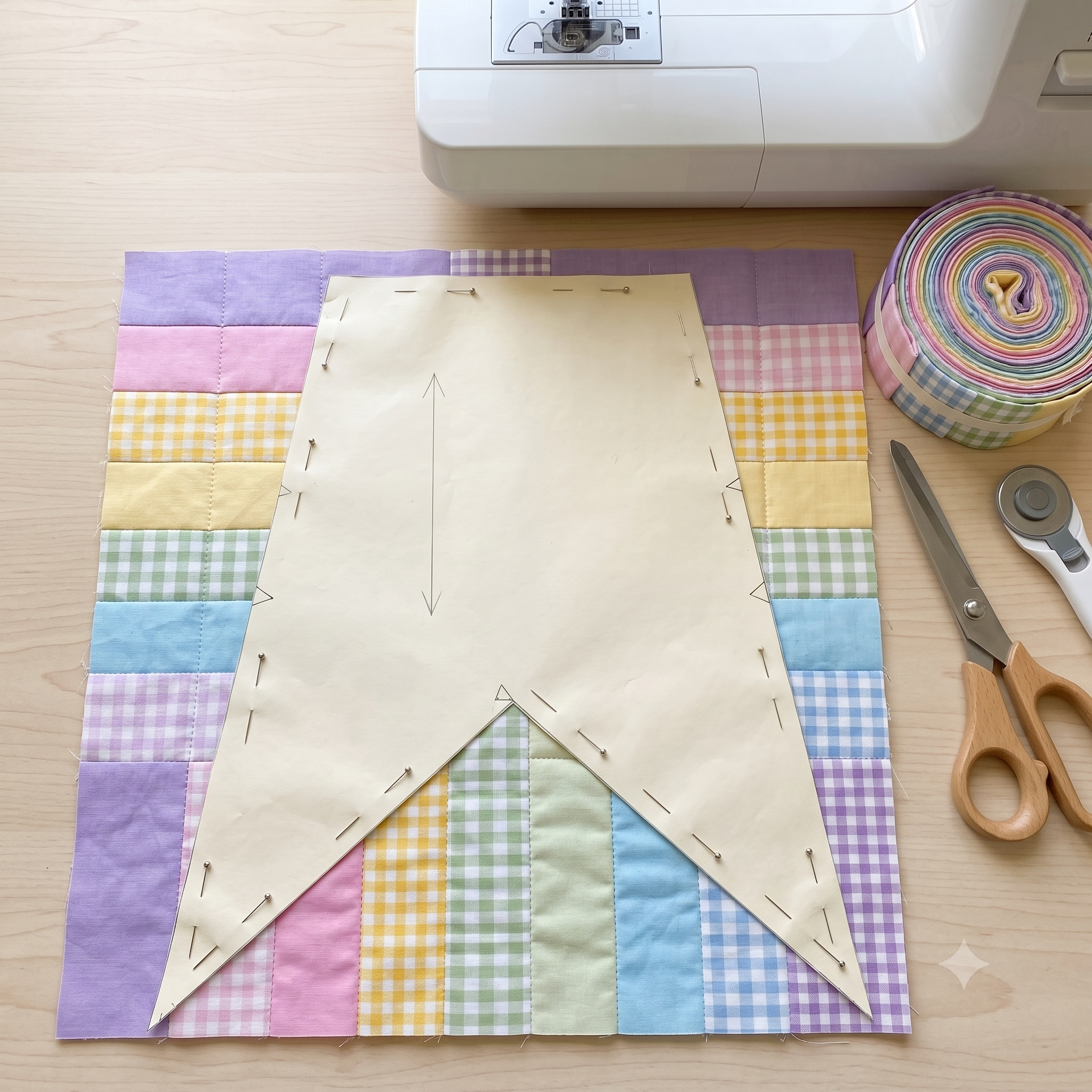 Giant Quilted Bow Sewing Pattern | Jelly Roll Bow Pattern | Reversible Door Bow | 3 Style Options | Instant Download