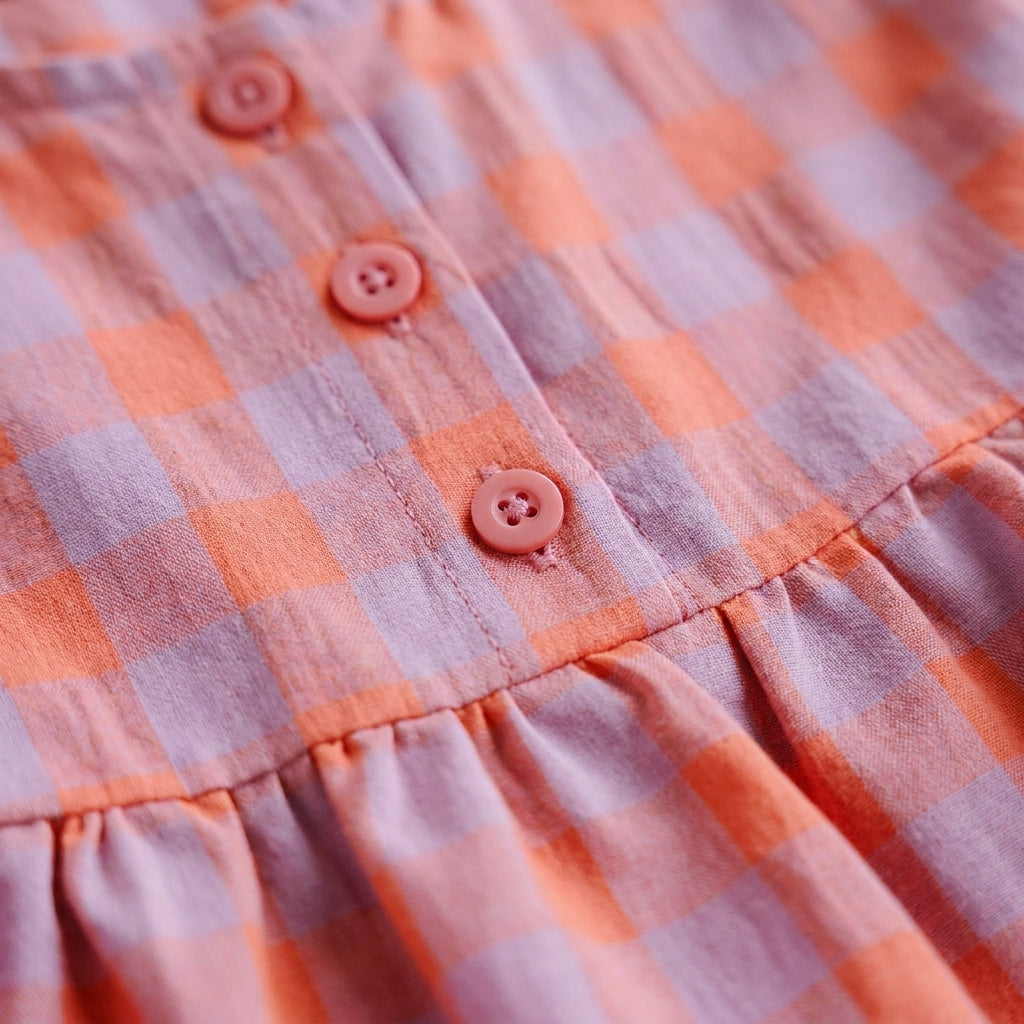 🌸 Gingham Babydoll Blouse Sewing Pattern