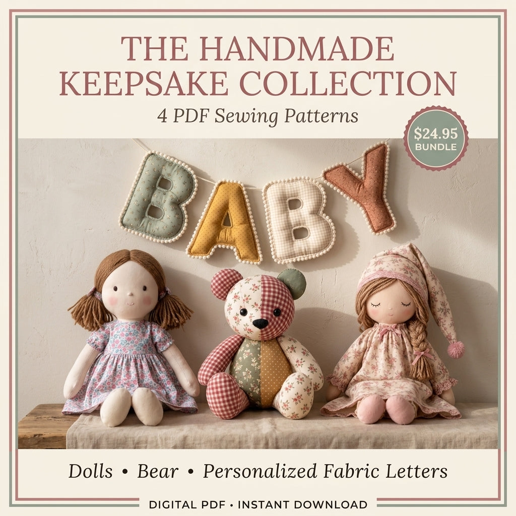 The Handmade Keepsake Collection – 4 PDF Sewing Patterns