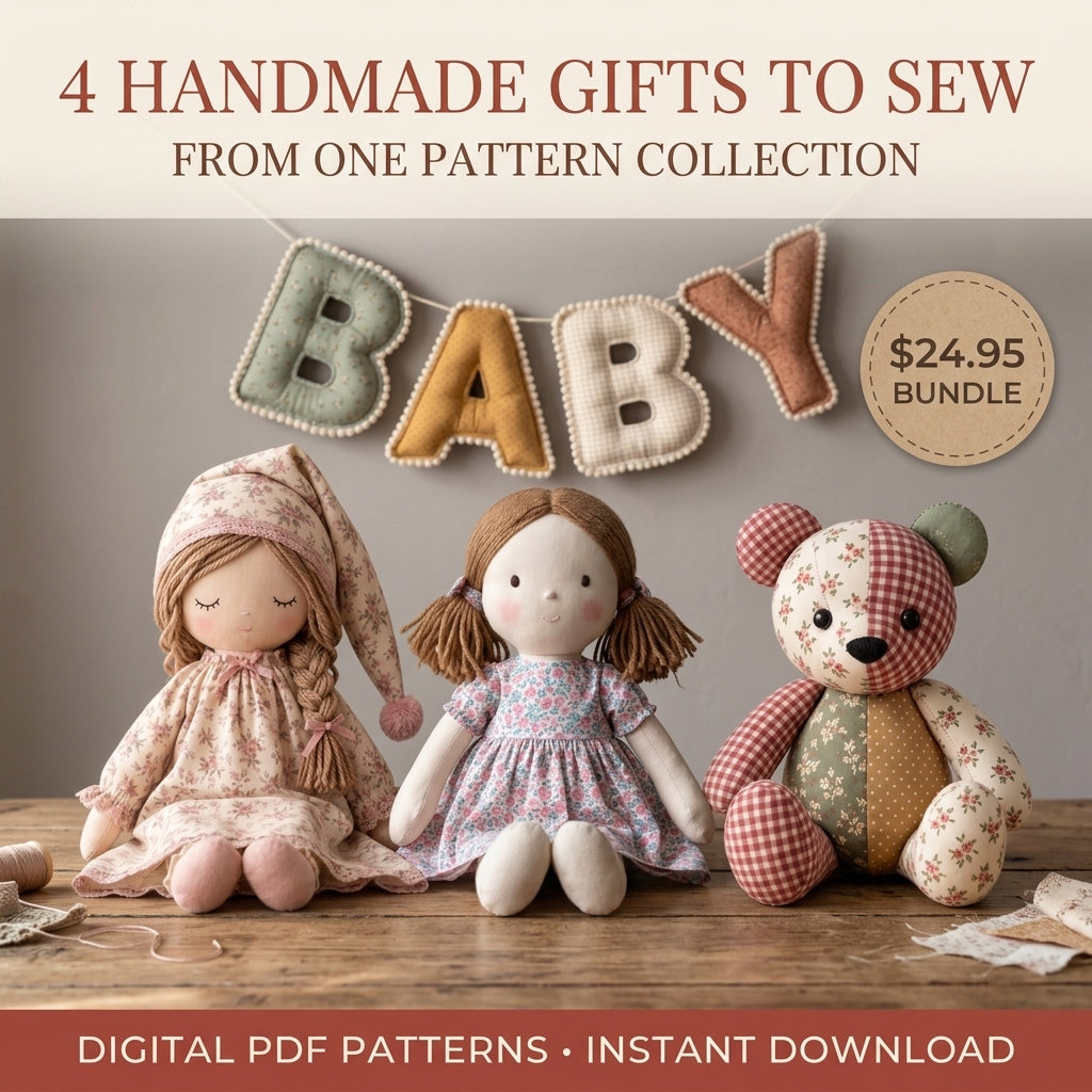The Handmade Keepsake Collection – 4 PDF Sewing Patterns