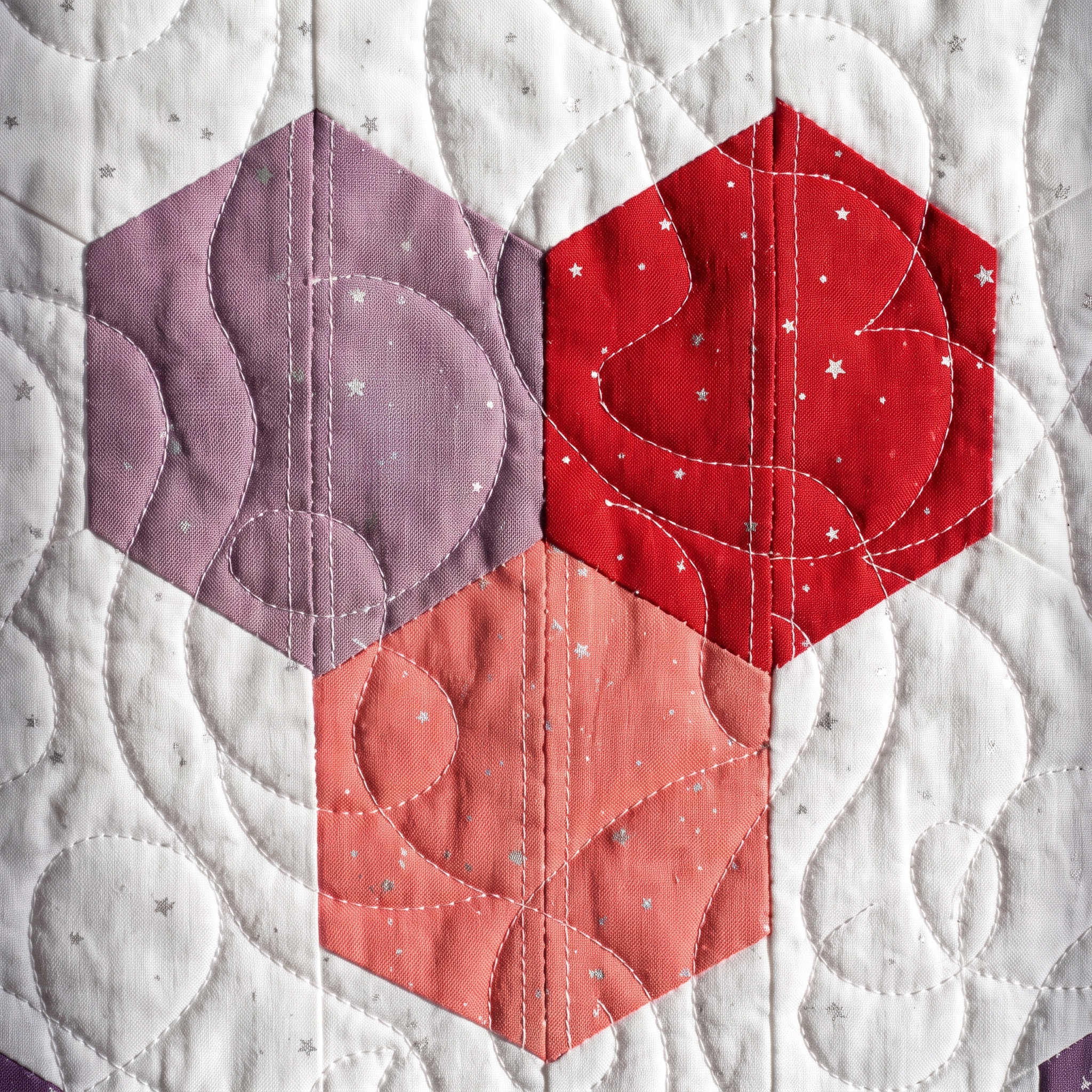 Jelly Roll Hexagon Quilt Pattern | Scrappy Ombre Throw Quilt PDF | Easy Hexie Quilt No Y Seams | Instant Download