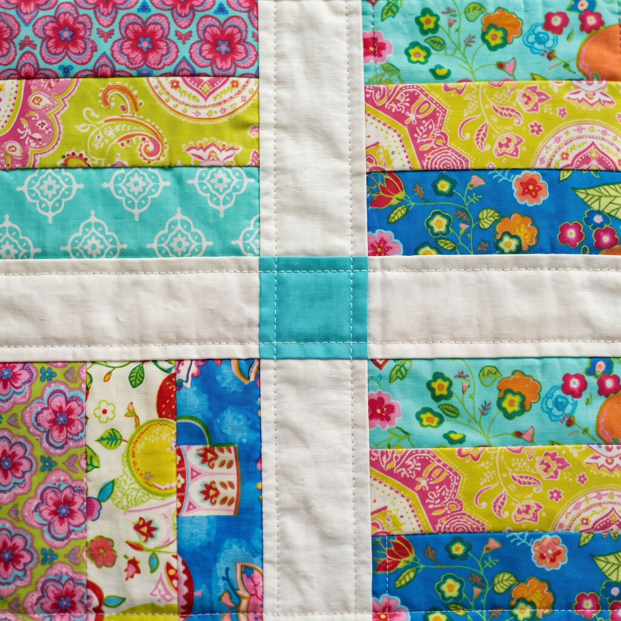 Jelly Roll Quilt Pattern PDF, Easy Strip Quilt Pattern, 6 Sizes Baby to King, Beginner Quilt Pattern Instant Download