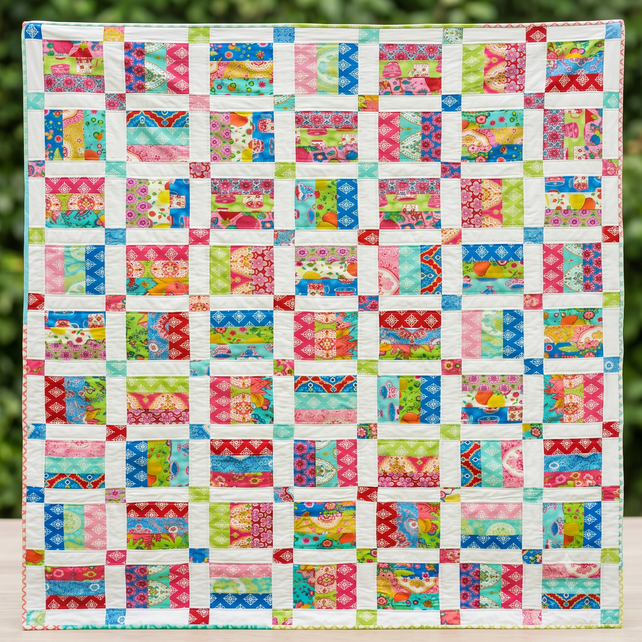 Jelly Roll Quilt Pattern PDF, Easy Strip Quilt Pattern, 6 Sizes Baby to King, Beginner Quilt Pattern Instant Download
