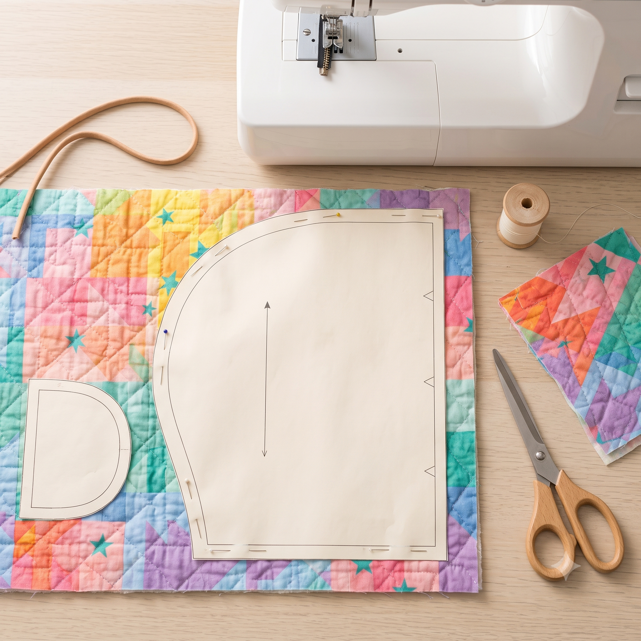 Kids Quilted Hoodie Jacket Sewing Pattern | 12 Sizes, 6 Months to 12 Years | PDF | A0, A4 & US Letter