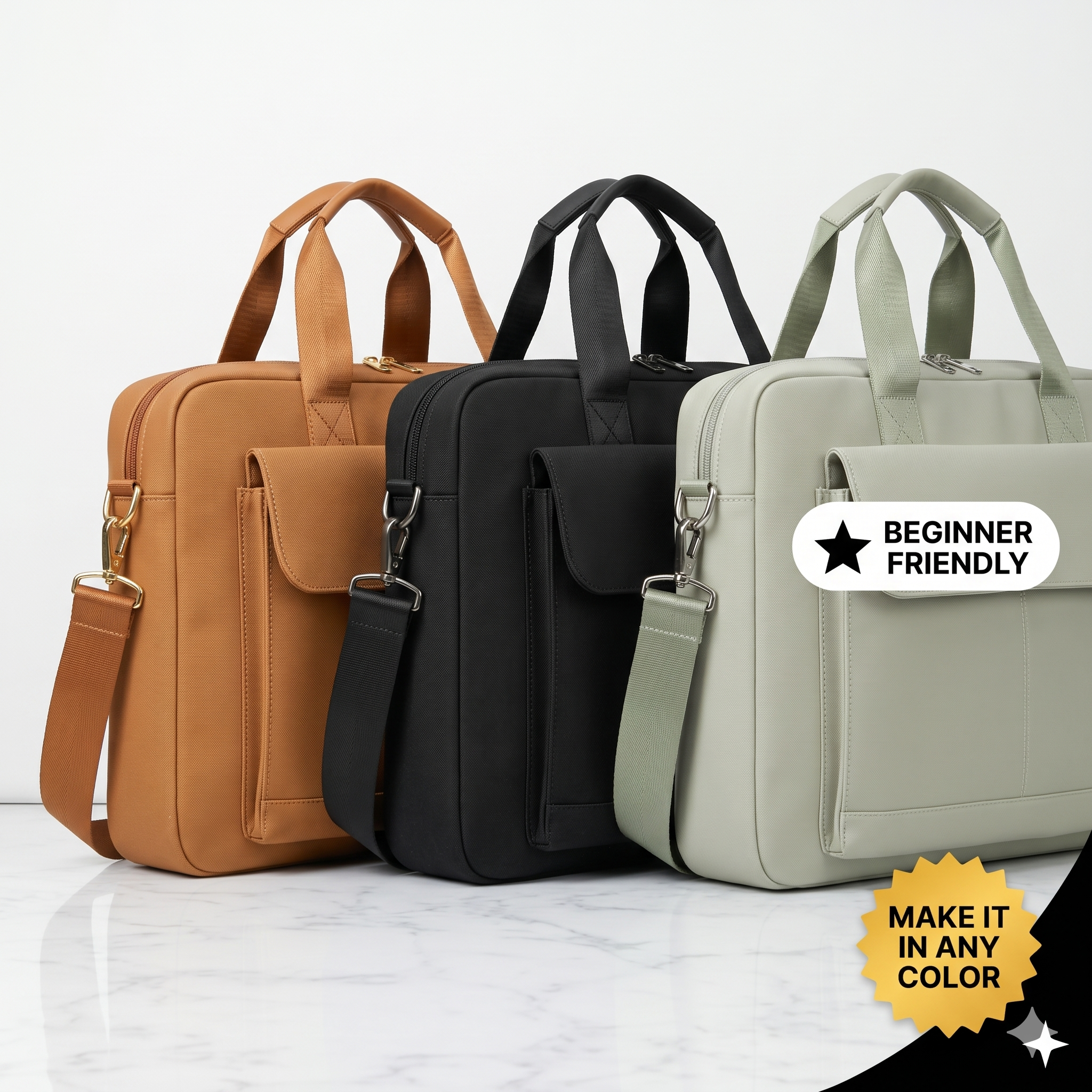 Laptop Bag Sewing Pattern | Bag Pattern | Beginner Pattern | Briefcase Pattern | Sewing Pattern | PDF Sewing Pattern | Easy Bag Pattern