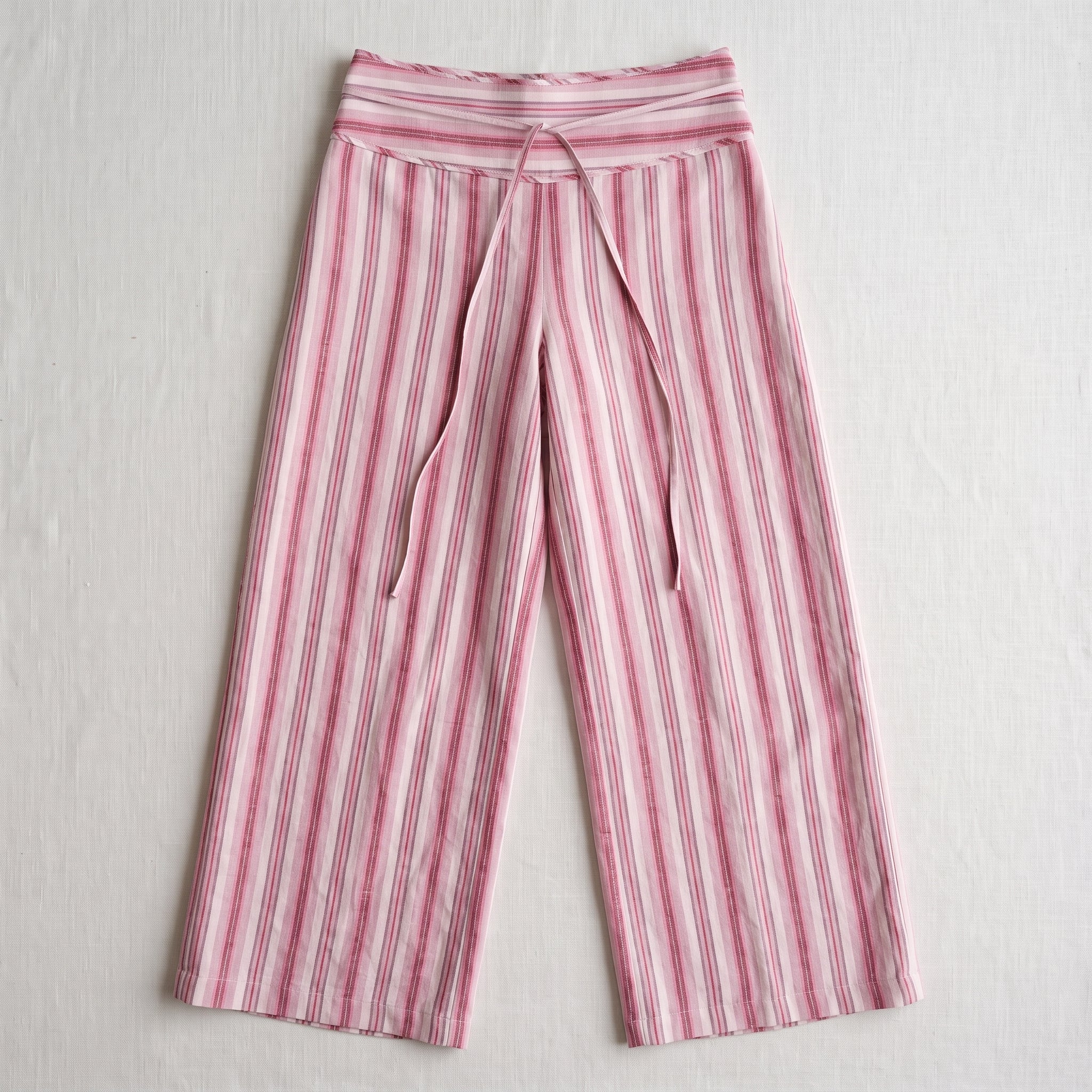 Wide Leg Trousers Sewing Pattern | Low Waist Palazzo Pants with Tie Detail | Sizes XS-XXXL | A0, A4 & US Letter PDF Download