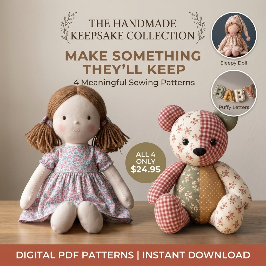 The Handmade Keepsake Collection – 4 PDF Sewing Patterns