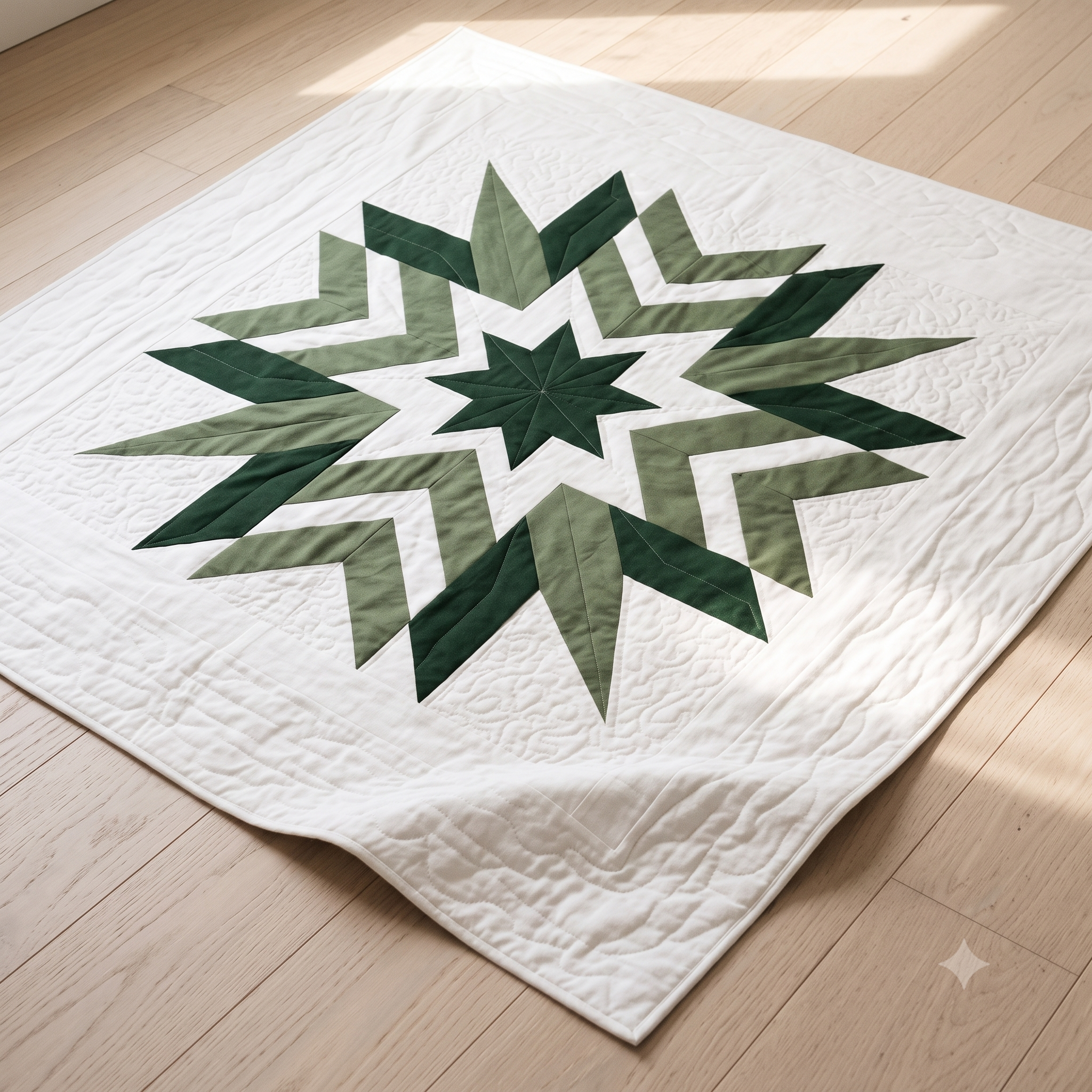 Geometric Star Quilt Pattern — PDF Quilt Pattern