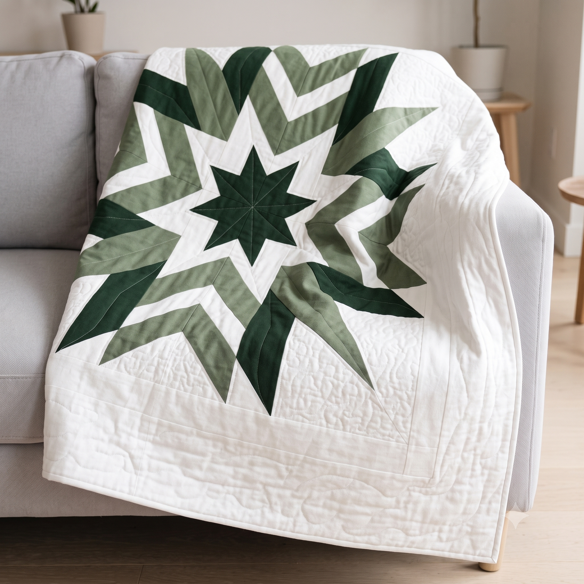 Geometric Star Quilt Pattern — PDF Quilt Pattern