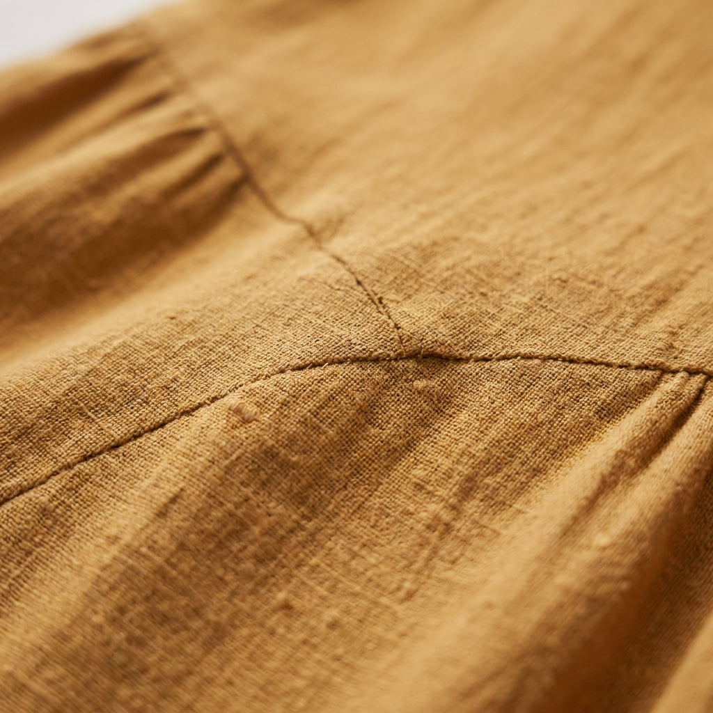 🌾 Mustard Linen Dress Sewing Pattern