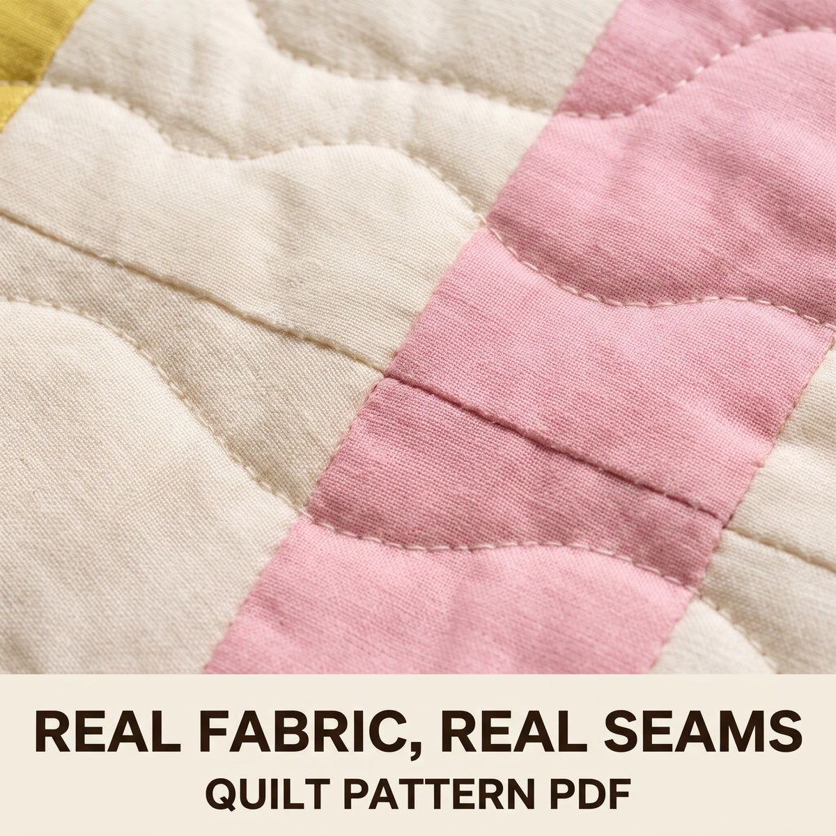 Pastel Plaid Quilt Pattern PDF, Modern Watercolor Check Quilt with Strips on Ivory, Baby Throw and Twin
