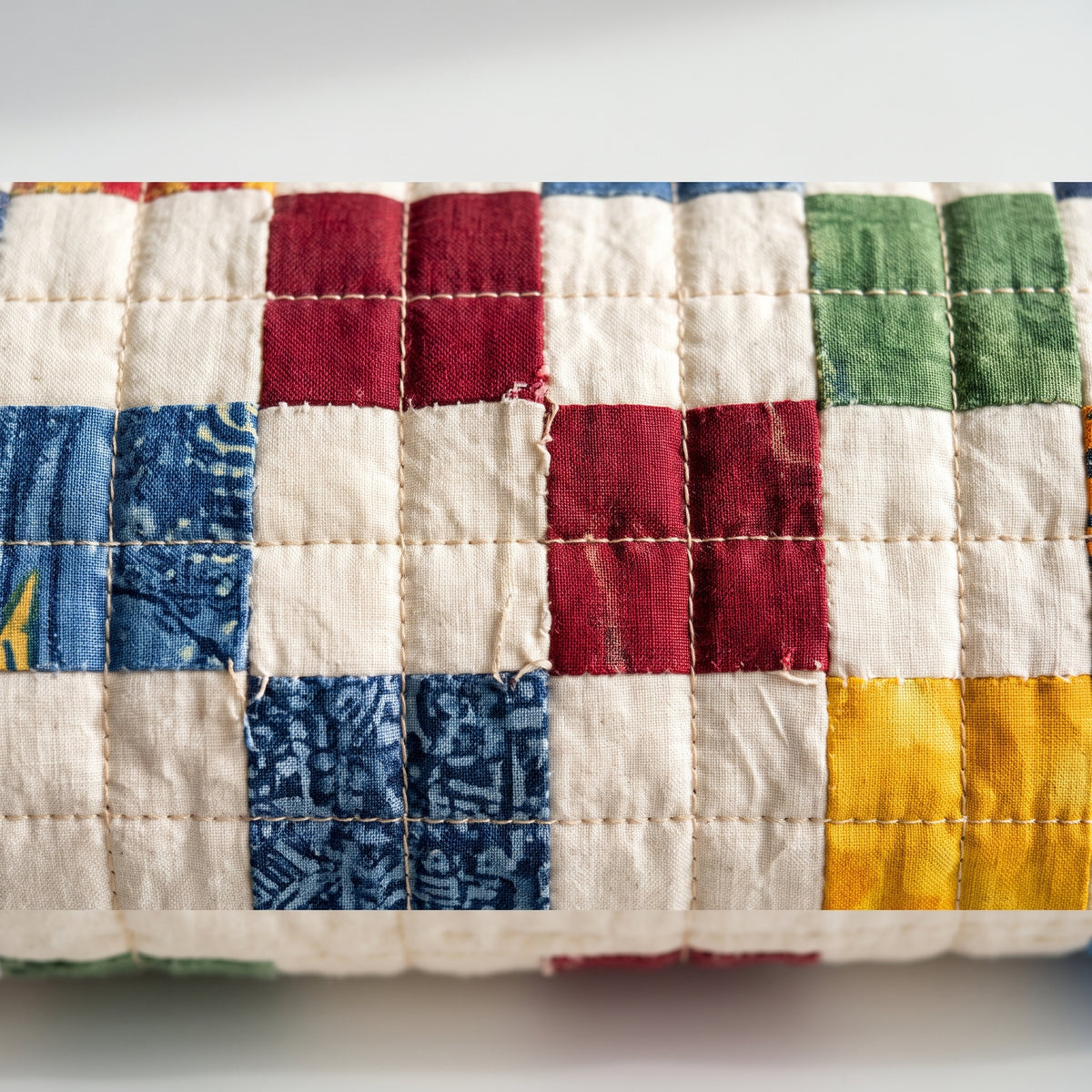 Patchwork Quilted Jacket Sewing Pattern PDF, Hooded Quilt Coat with Patch Pockets, Scrap Checkerboard, Sizes XS to 3XL
