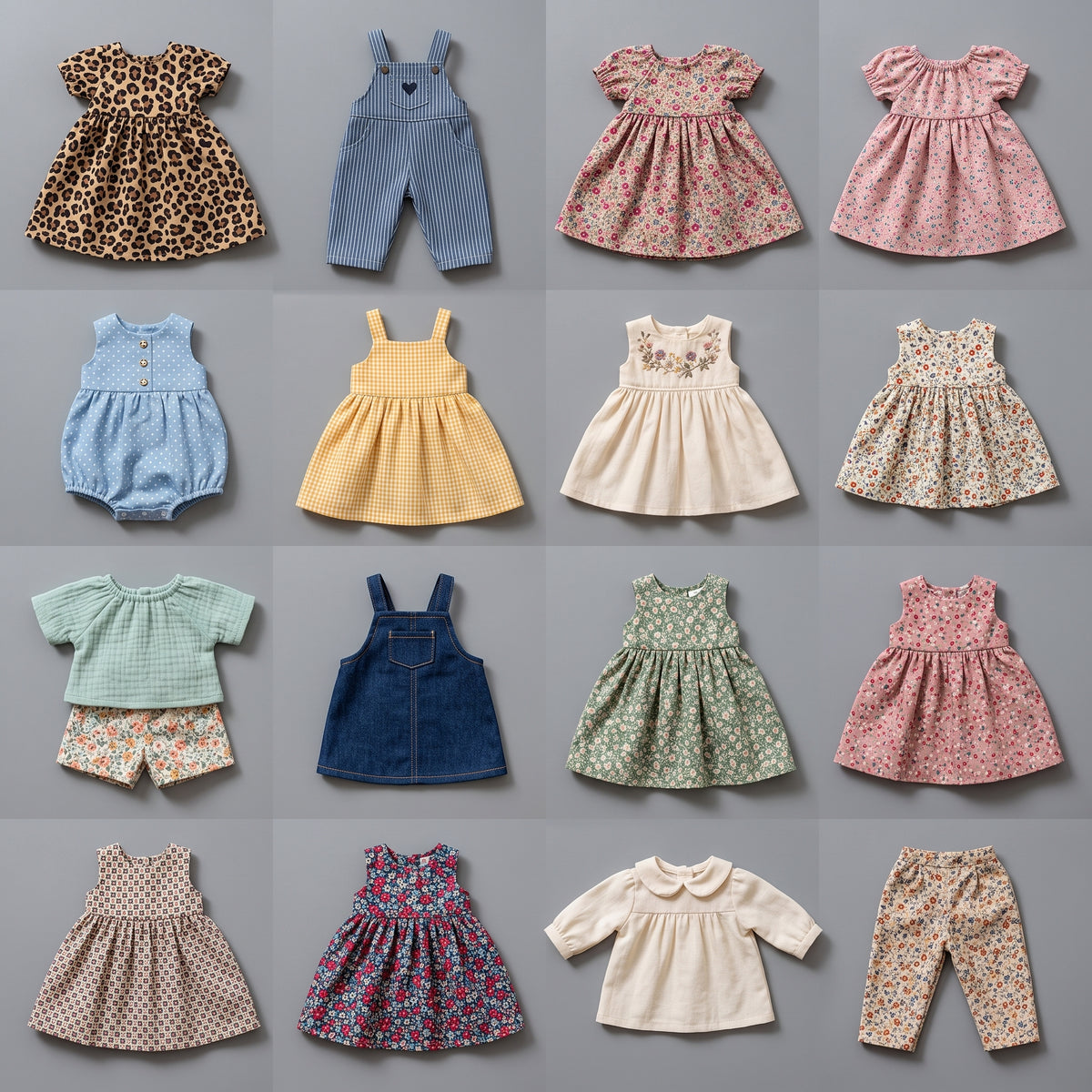 Rag Doll Sewing Pattern PDF | 18 inch Cloth Doll + Full Clothes Wardrobe | 4 Doll Patterns Inc. Mermaid & Witch