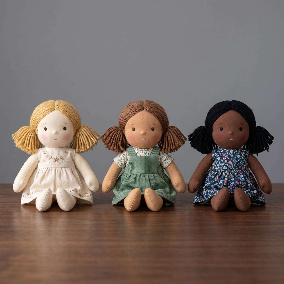 Rag Doll Sewing Pattern PDF | 18 inch Cloth Doll + Full Clothes Wardrobe | 4 Doll Patterns Inc. Mermaid & Witch