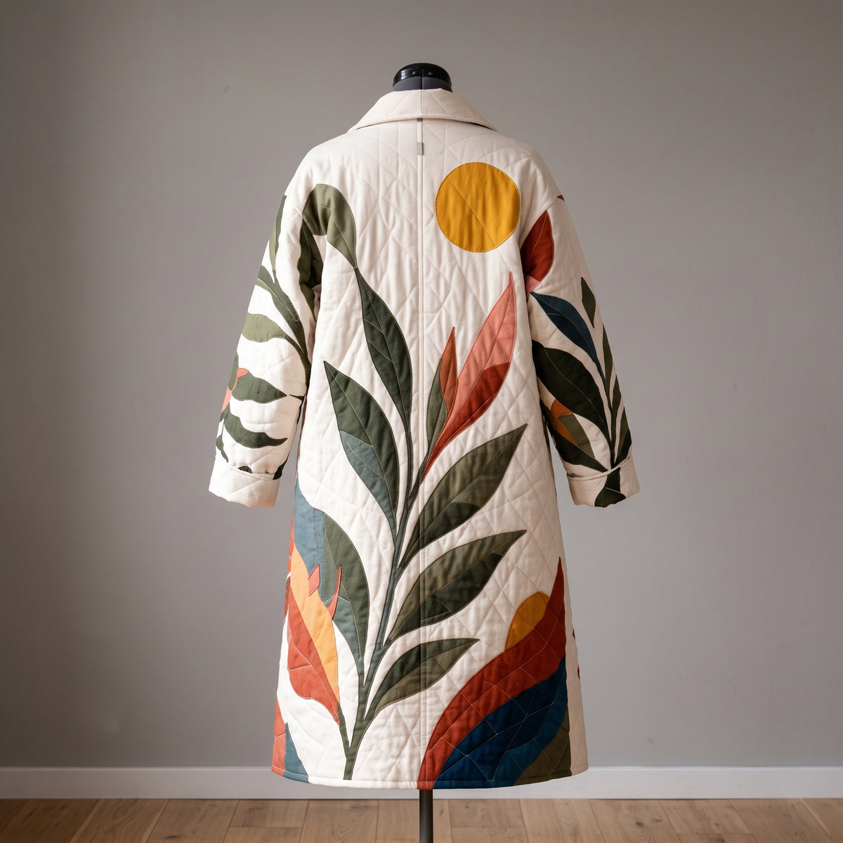 Reversible Quilted Coat Sewing Pattern PDF, Patchwork Jacket