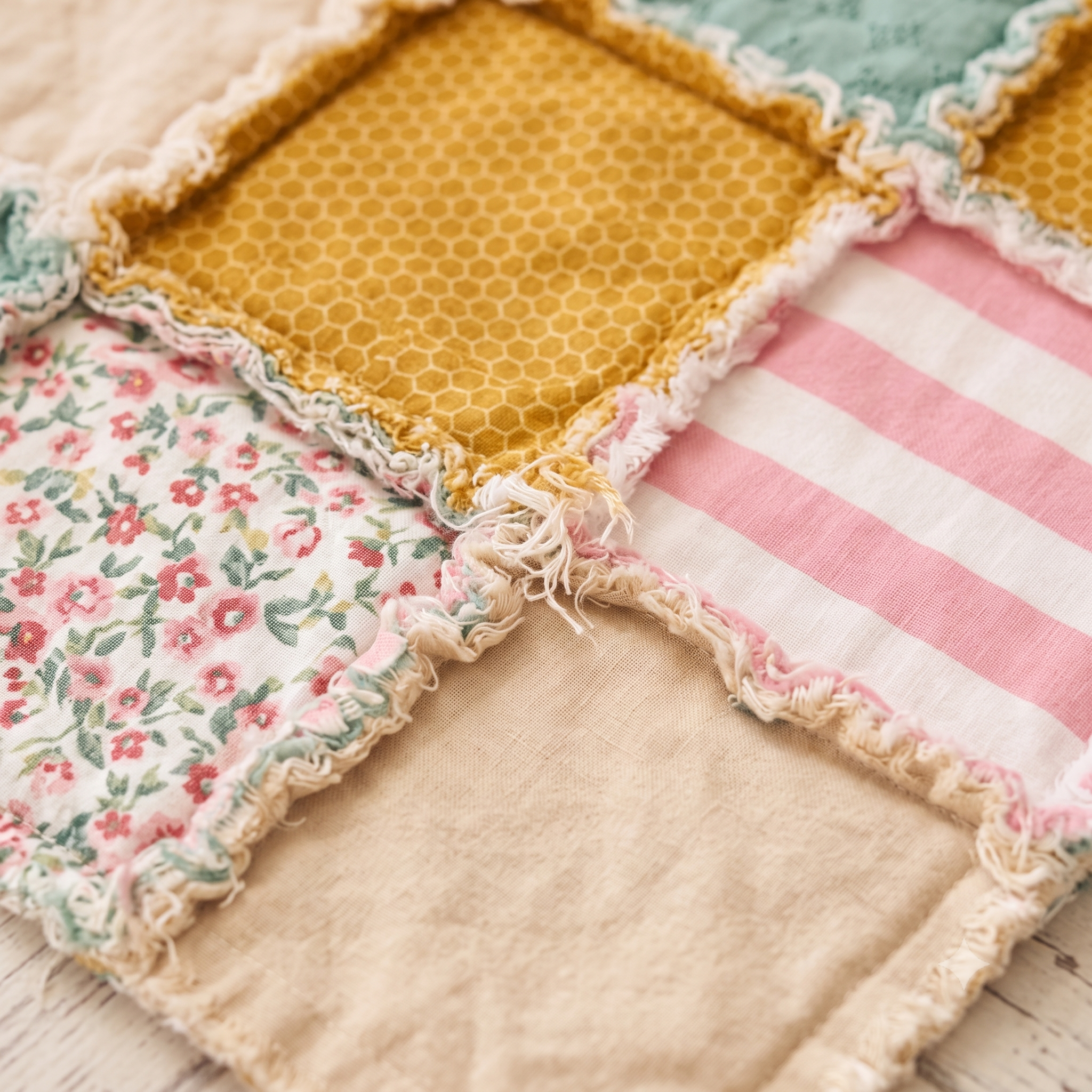Reversible Rag Quilt Sewing Pattern PDF | Beginner Rag Quilt Tutorial | Baby Quilt Pattern | Instant Download | 4 Sizes Included