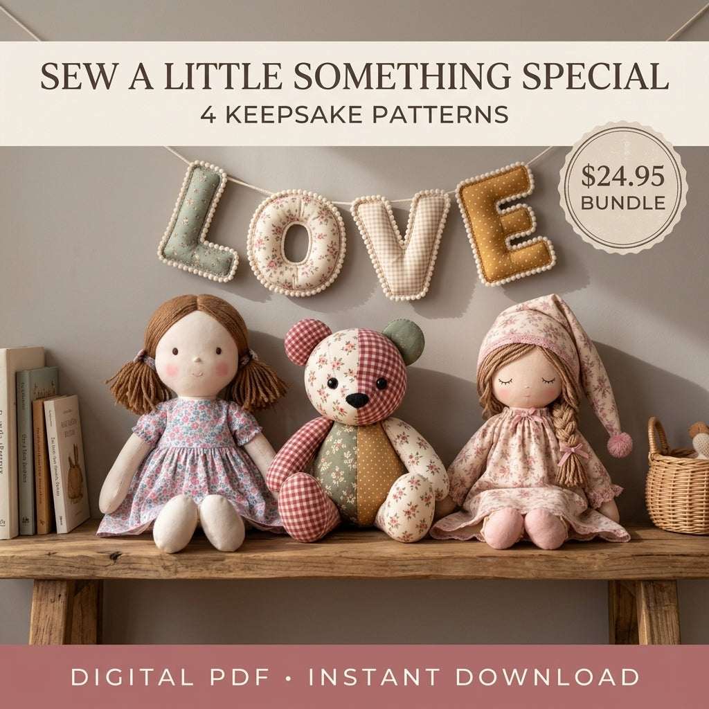 The Handmade Keepsake Collection – 4 PDF Sewing Patterns