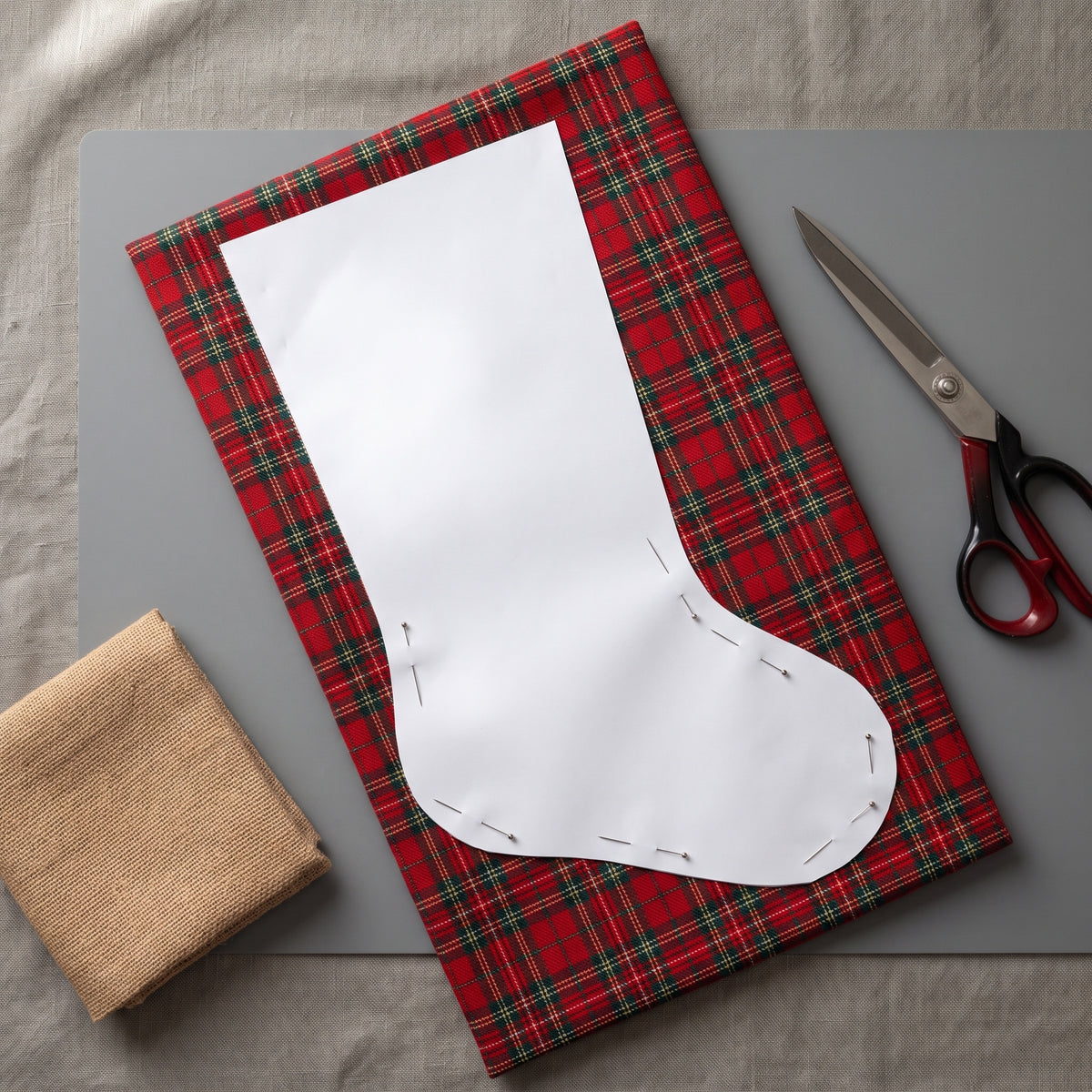 Christmas Stocking PDF Sewing Pattern | 6 Sizes XS to XXL, Fold-Over Cuff, Lined | Instant Download