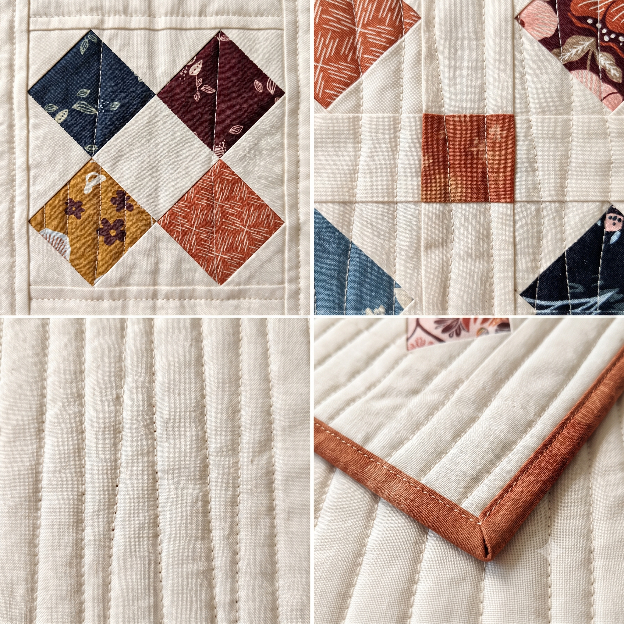 Table Runner Quilt Pattern PDF | Mini Charm Square Runner 17x31 | Easy Beginner Quilting Project | Instant Download