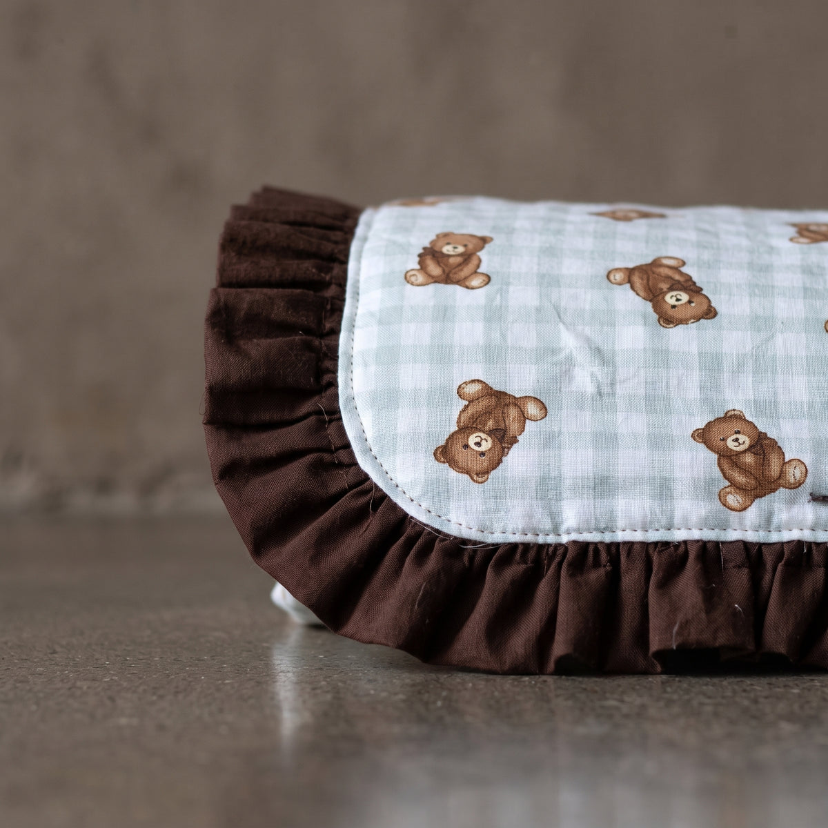 Teddy Bear Baby Quilt Pattern PDF – 3 Sizes, Ruffle Edge, Beginner Quilt, Nursery Blanket to Picnic Size