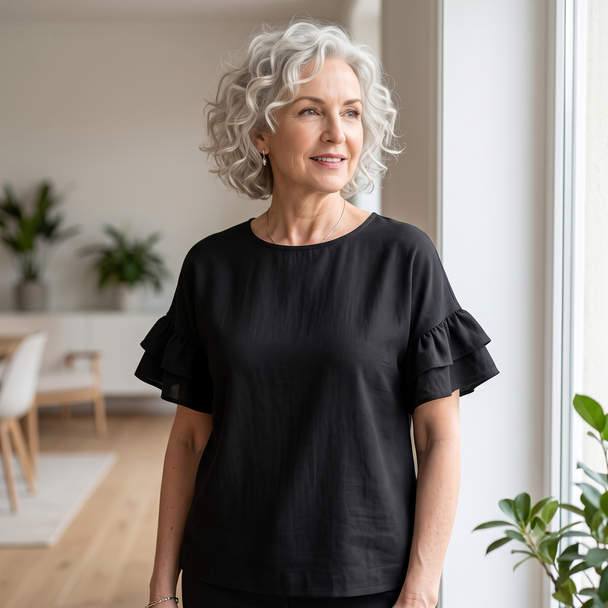 IDOLE Blouse Sewing Pattern PDF, Dropped Armhole Top & Dress, Round or Boat Neck, 18 Variations, Video Tutorial, Bilingual FR/EN, Sizes 32–52