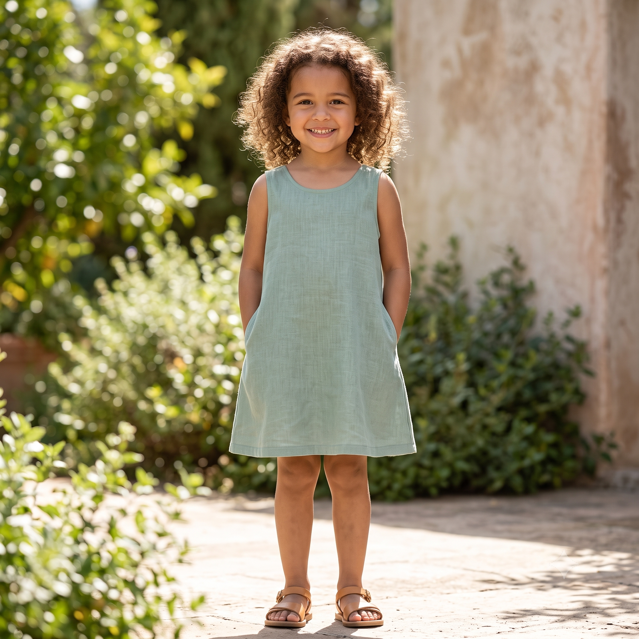 Kids Linen Dress PDF for Girls, Toddler Dress Pattern, Beginner Friendly Sewing Pattern, Girls Dress Template, Ages 2–16 Years