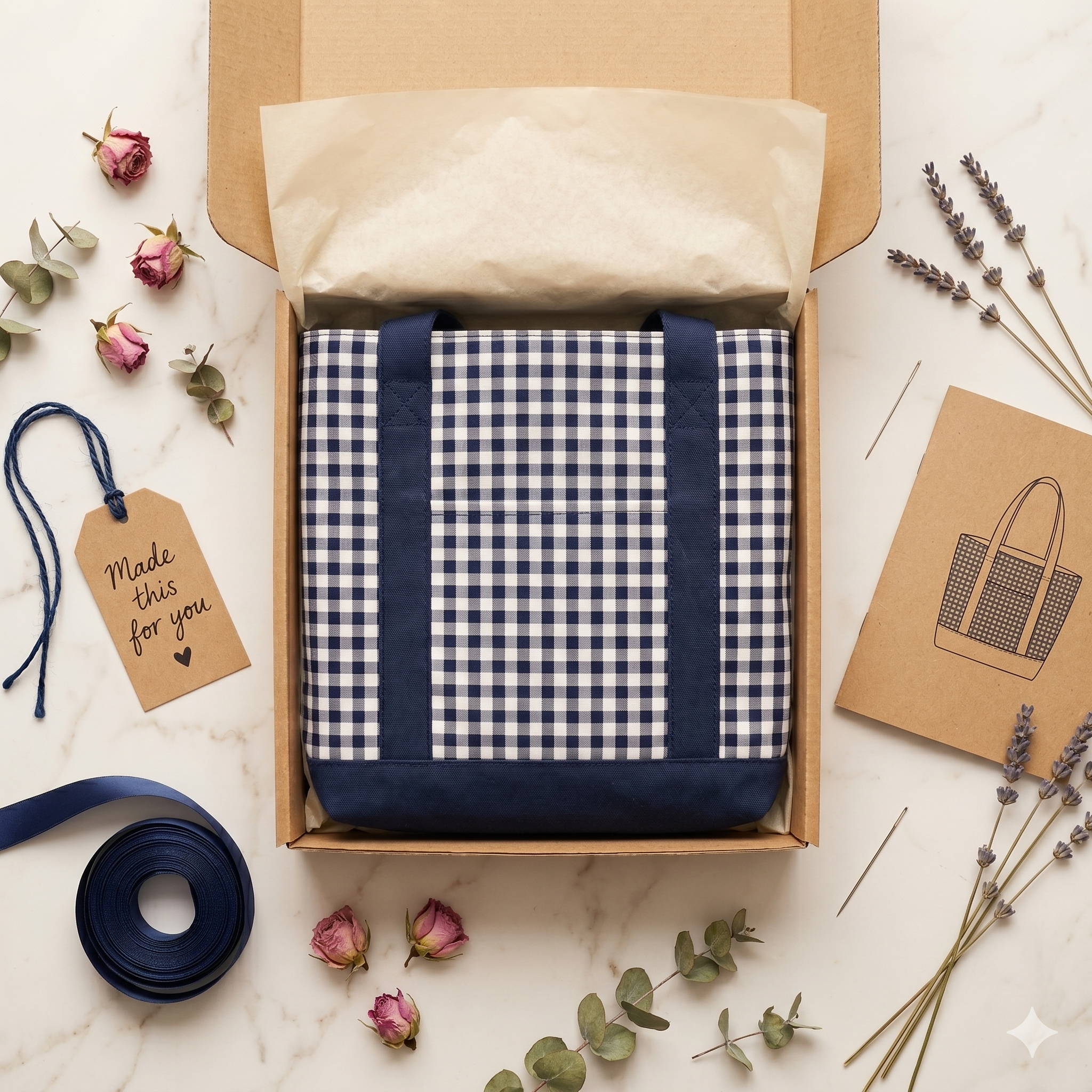 Tote Bag Sewing Pattern PDF | Beginner Friendly PDF Template (A4/A0 US Letter)