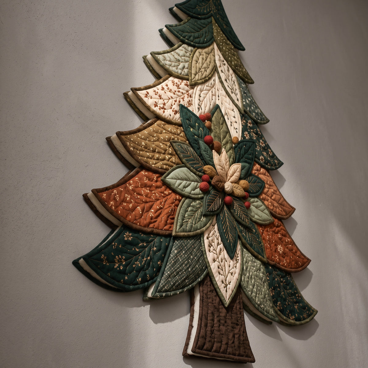 Christmas Tree Wall Hanging Quilt Pattern PDF | Applique Wall Art & Door Decor, A4 & US Letter