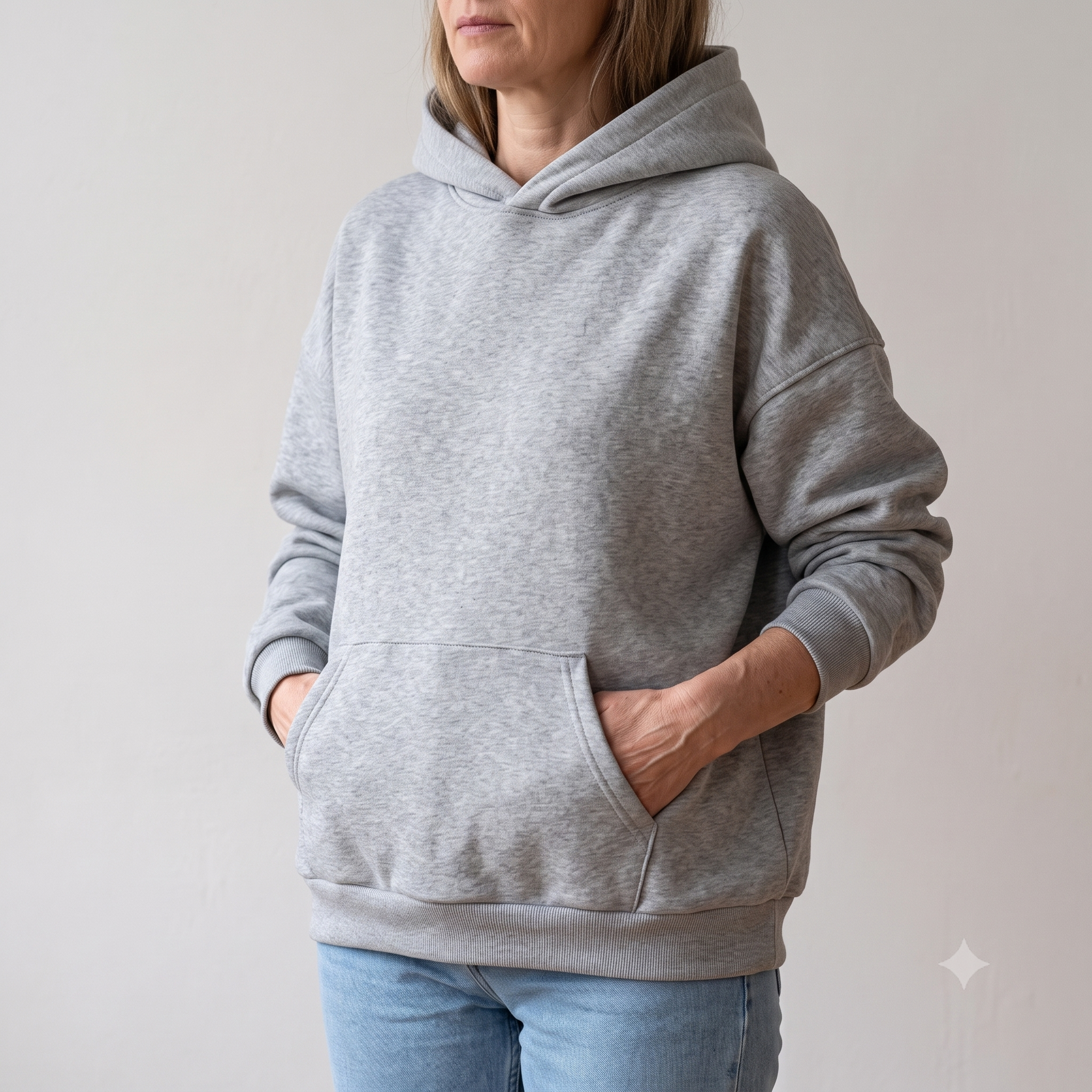 Oversized Hoodie Sewing Pattern PDF, Unisex Drop Shoulder Hoodie with Kangaroo Pocket, Sizes S to XXL, Beginner Friendly, Instant Download
