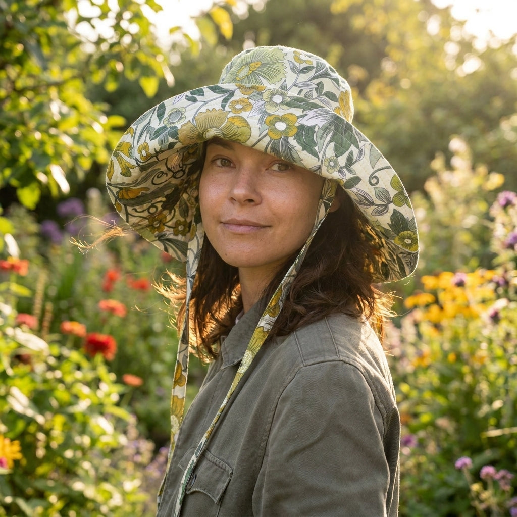 🌻 Wide-Brim Sun Hat Sewing Pattern